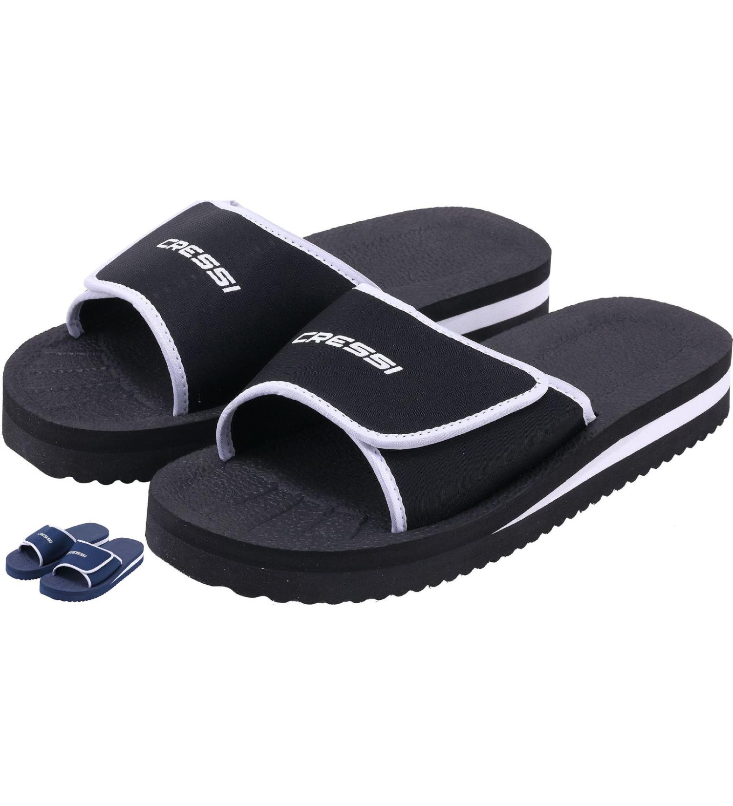 Cressi Unisex Panarea Slippers - Beach & Pool Shoes for Men & Women - 39 EU Black - International Shipping Available - Buy Online on GoSupps.com