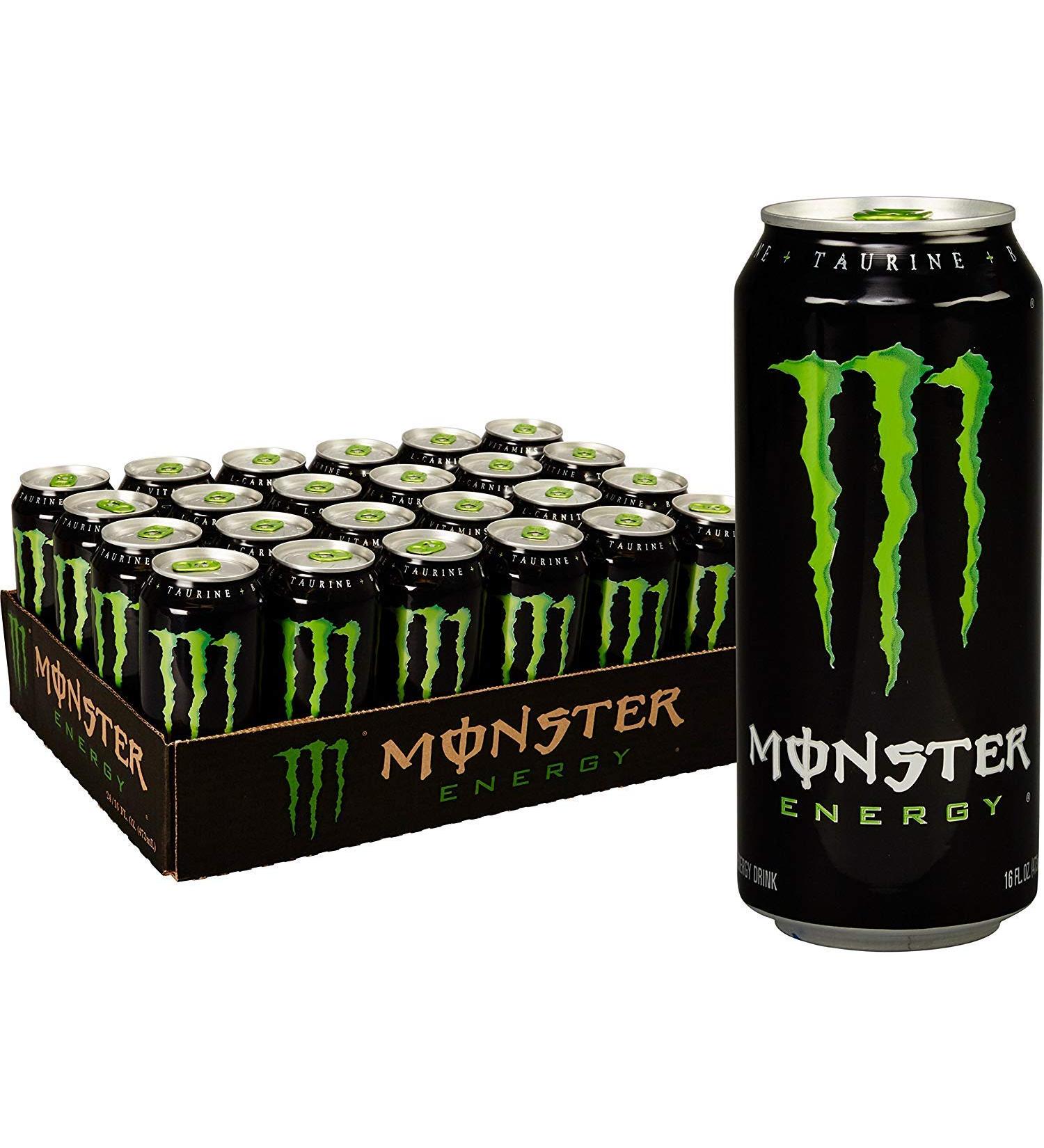 hephboard Monster Energy Drink 500 ml - Green (Pack of 24)