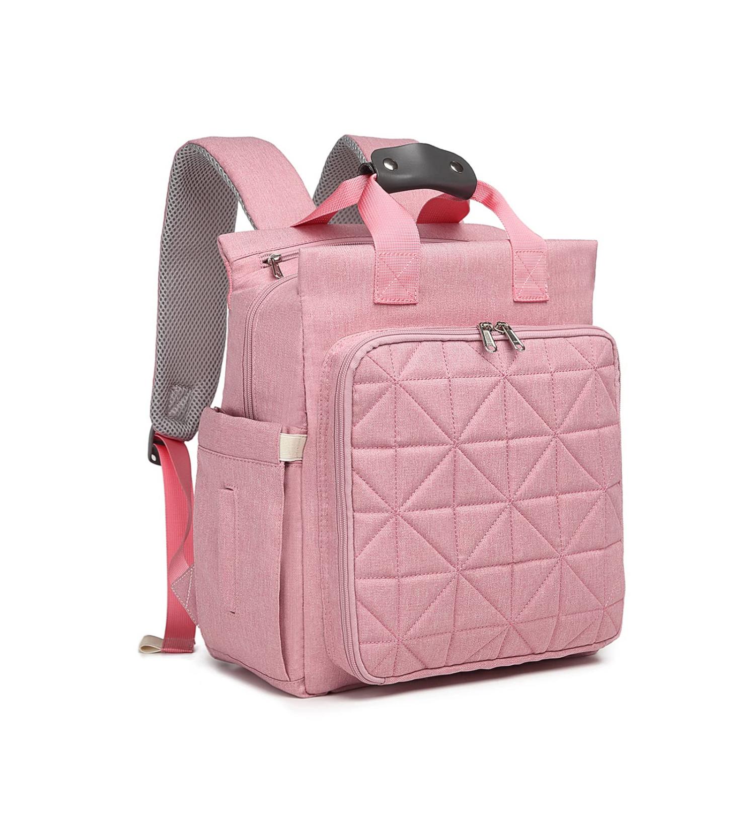 KONO Diaper Backpack - Large Multifunctional Baby Changing Bag for Moms & Dads - Stylish Rose Design International Shipping Available - Buy Online on GoSupps.com