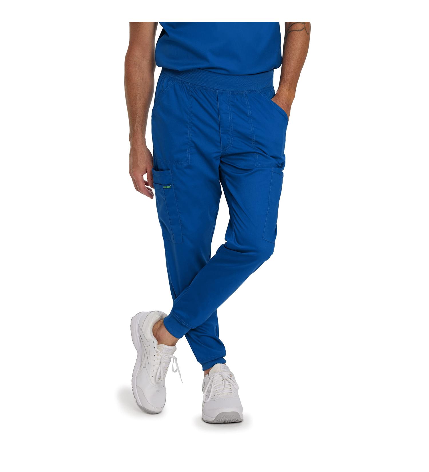 Landau Proflex Tailored Fit Stretch Jogger Scrub Pants for Men - Galaxy - Size Small - Buy Online on GoSupps.com