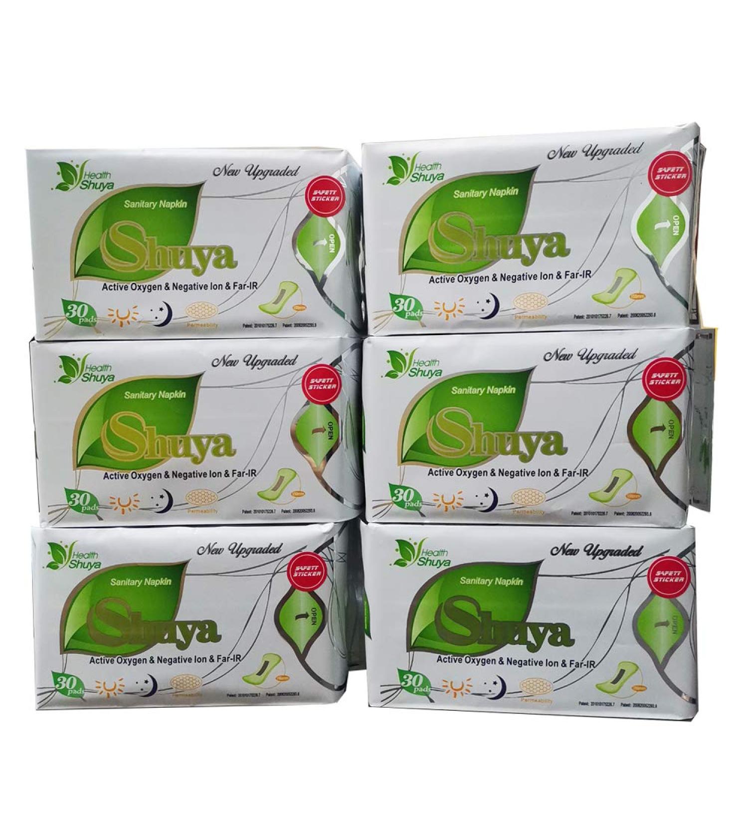 SHUYA Protection Daily Cotton Panty Liners with Patented Anion Strip Herbal Scented-180 Count (Pack of 6) - Buy Online on GoSupps.com