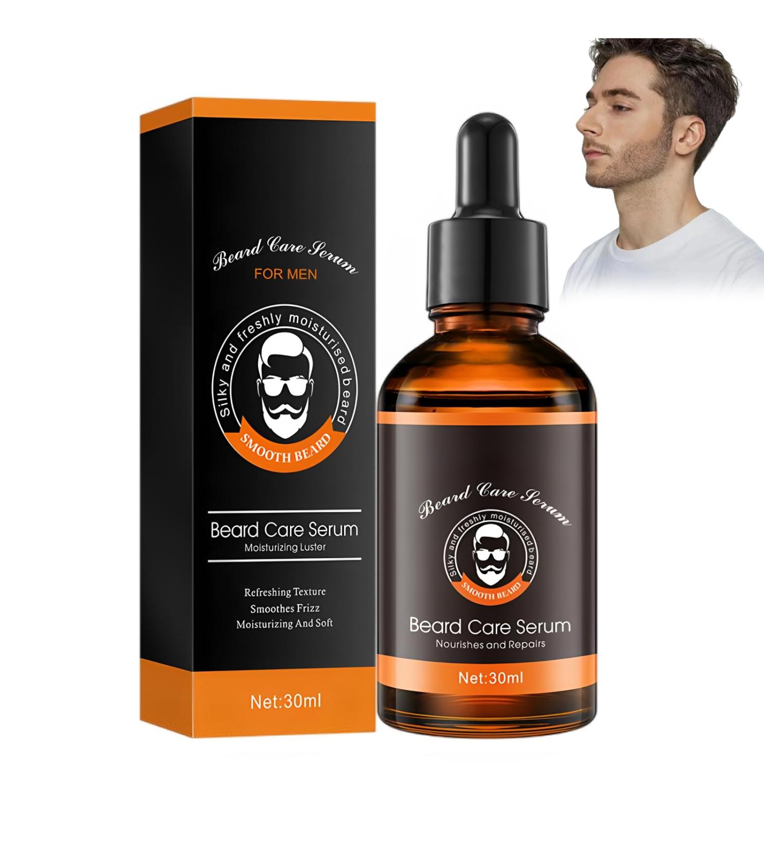 30ml S rum de soin pour la barbe huile barbe paississante et nourrissante s rum barbe naturel pour la croissance des poils faciaux pour hommes Vanille - Buy Online on GoSupps.com