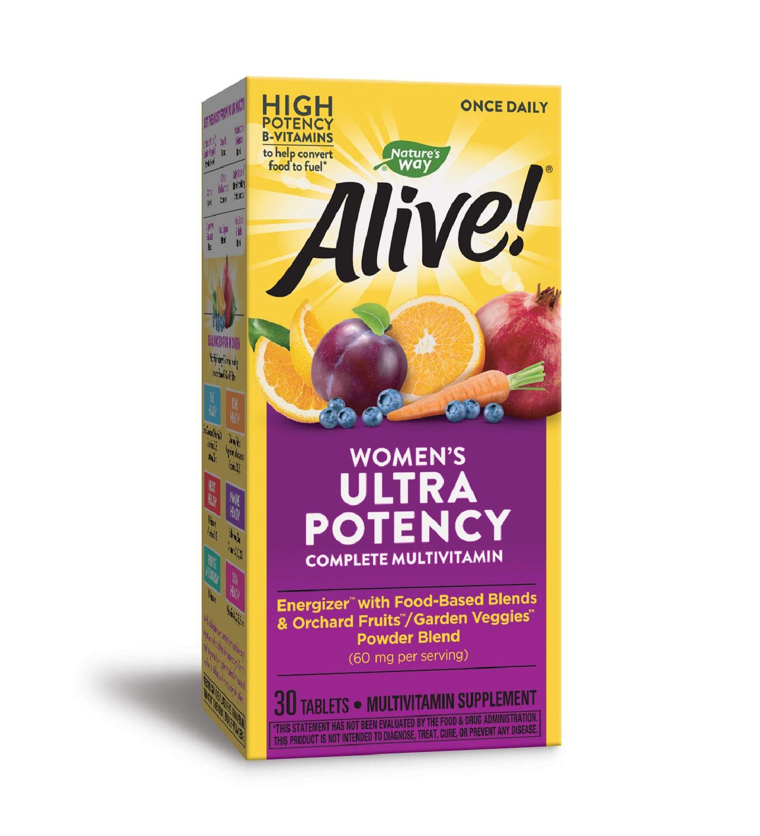 Nature's Way Alive! Women's Ultra Potency Multivitamin - 30 Tablets for Optimal Health - Buy Online on GoSupps.com