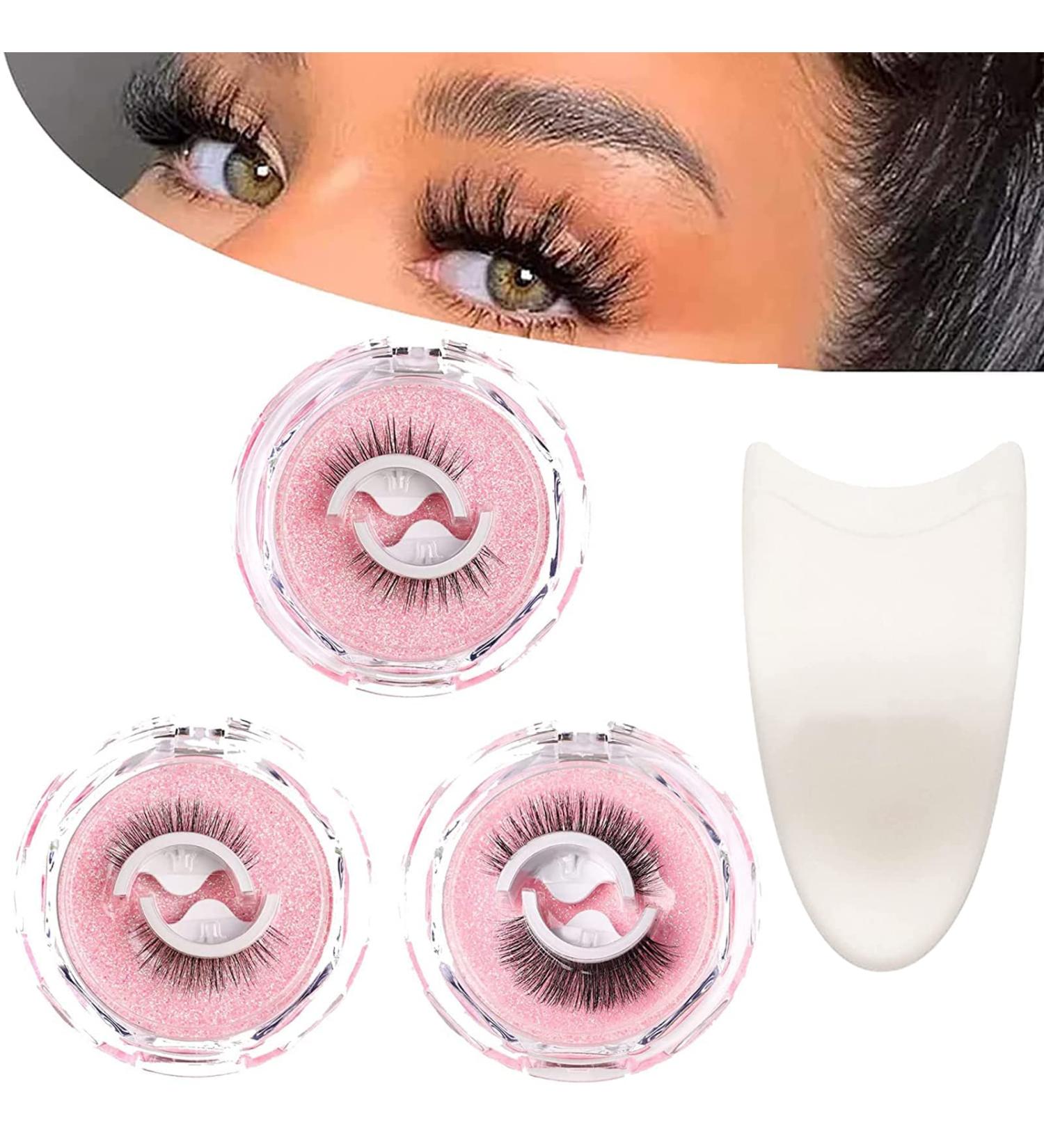3 Pairs Lash Buddy Self-adhesive Eyelashes - 2023 New Snap-on Reusable Lashes Set with False Eyelash Auxiliary for Effortless Application - Natural, Long, and Thick Styles Included - Buy Online on GoSupps.com