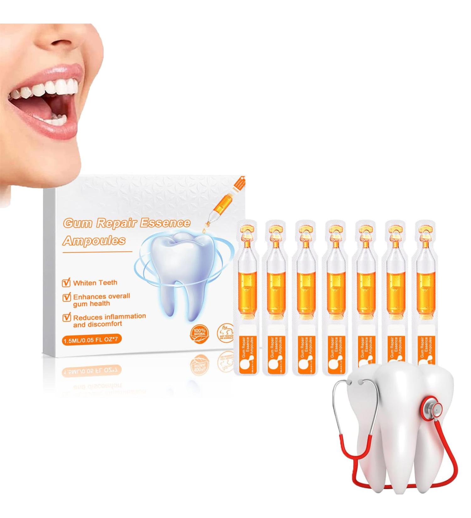 Gum Repair Treatment Ampoules & Tooth Whitening Serum - 10.5ml | International Shipping - Buy Online on GoSupps.com