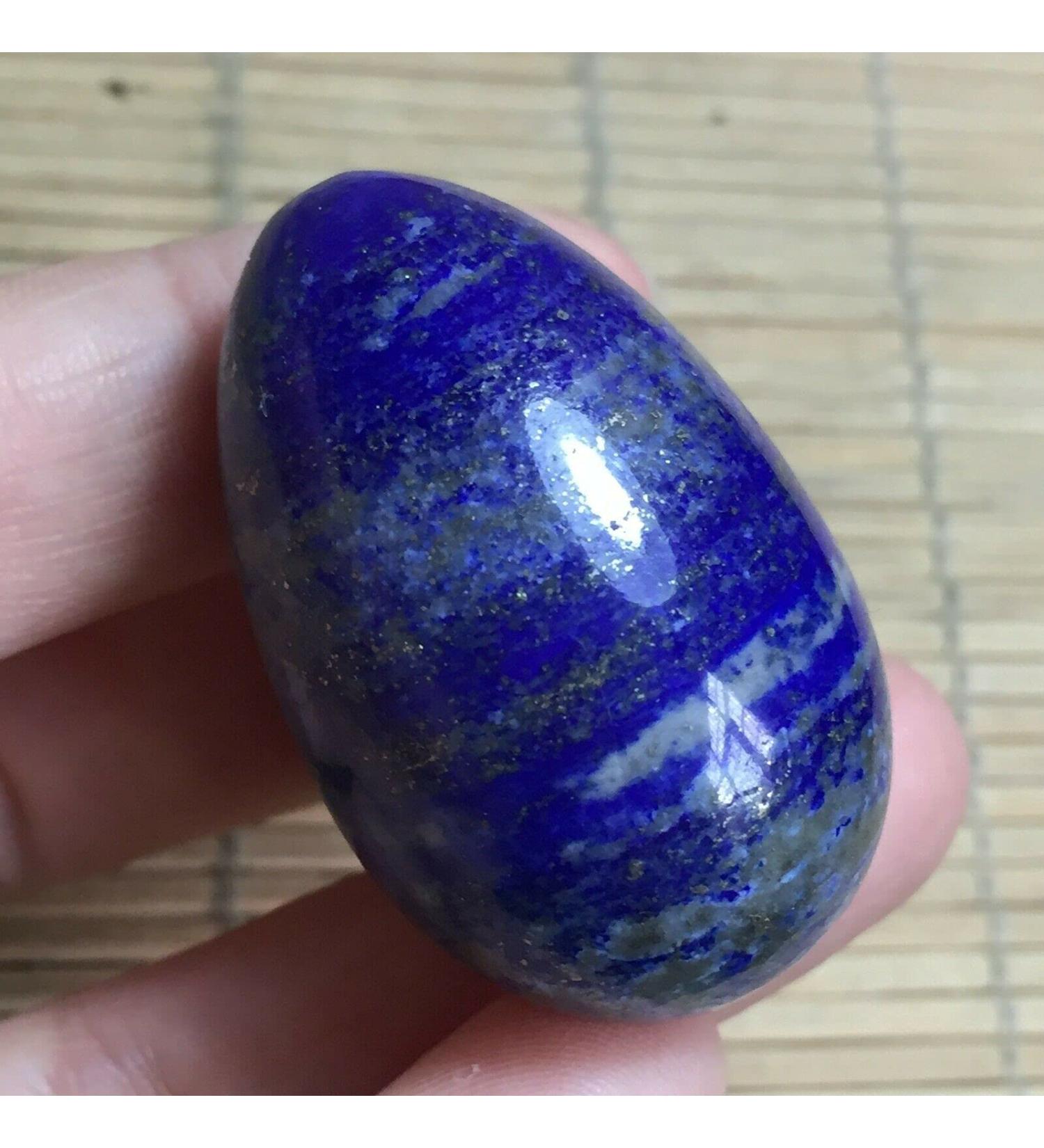 Natural Beautiful Lapis Lazuli Crystal Egg 40mm Suitable for Home Raw Stones and Minerals FUZEGRDLI - Buy Online on GoSupps.com