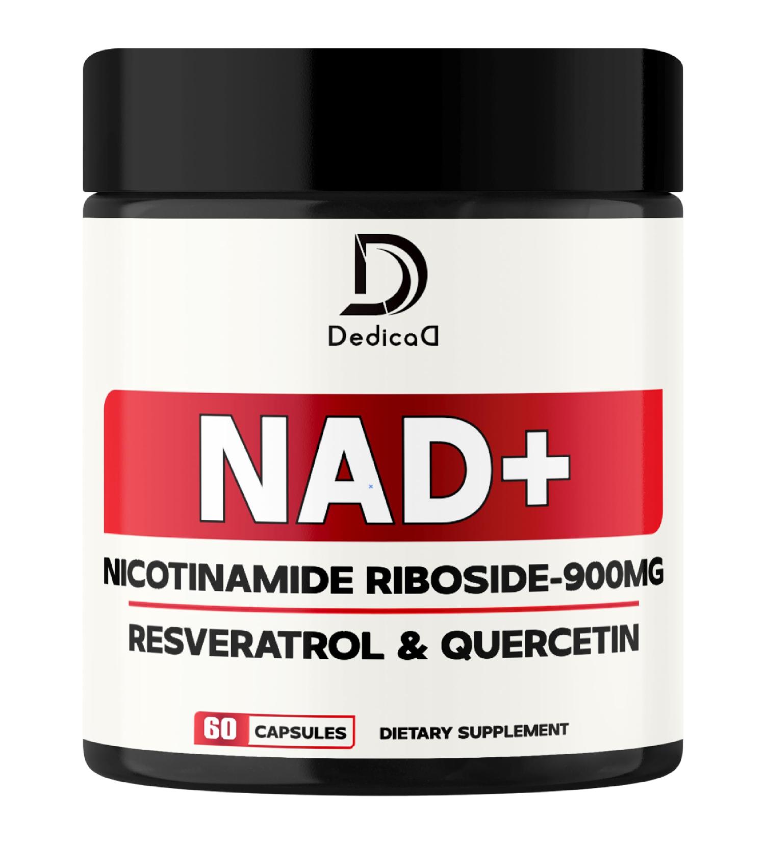 NAD Supplement with Nicotinamide Riboside, Trans-Resveratrol, Quercetin - Cellular Energy & Repair, Vitality, Healthy Aging - 60 Count 60 Count (Pack of 1) - Buy Online on GoSupps.com