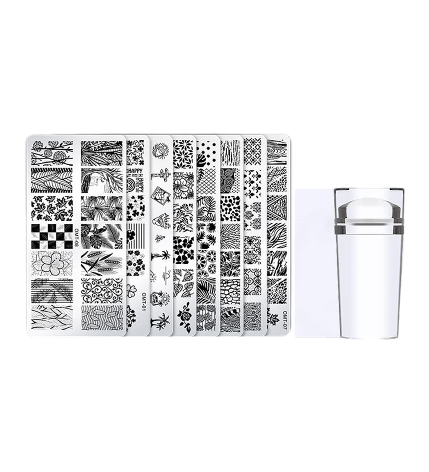 Shop Hislaves 1 Nail Plate DIY - Premium Steel Nail Stamping Set for Flawless Designs | International Shipping Available - Buy Online on GoSupps.com