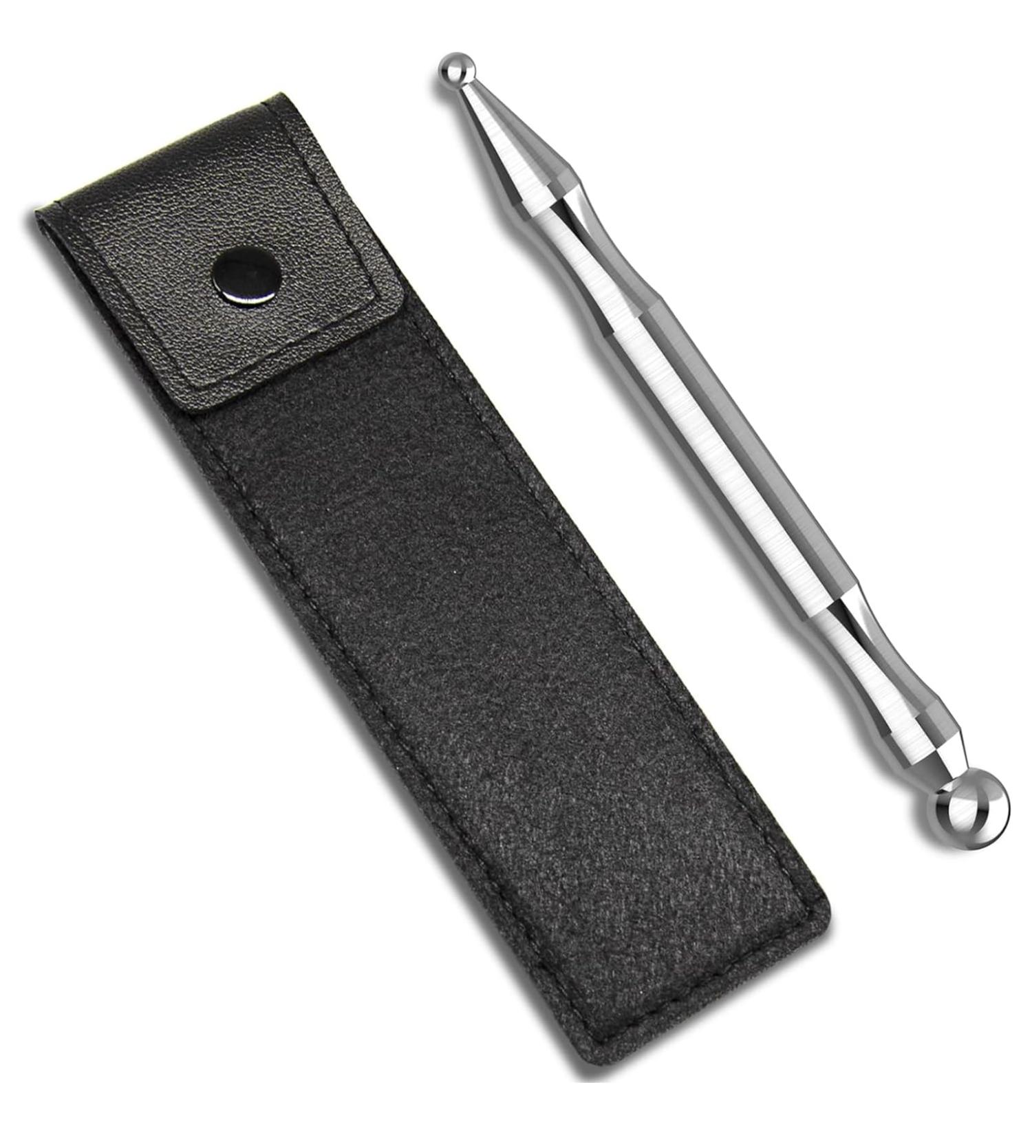 NO BRAND Acupuncture Massage Pen - Double-Sided Stainless Steel Meridian Acupressure Tool (15cm) - Buy Online on GoSupps.com