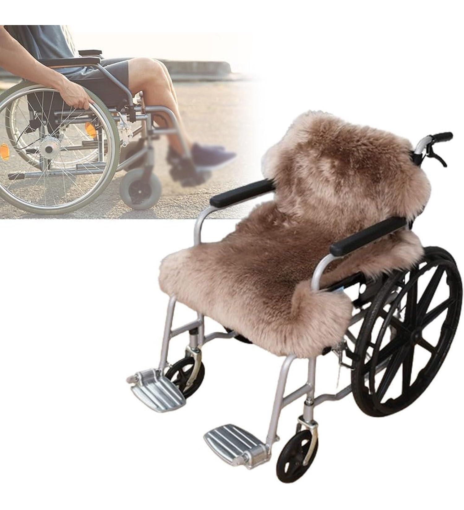 Winter Warm Wheelchair Cushion Pure Wool Fleece Wheelchair Cushion Wheelchair Cushion Seat Pad Suitable for Wheelchairs Cars Or Home Cushion All Chair(2) 70*100cm 2 - Buy Online on GoSupps.com