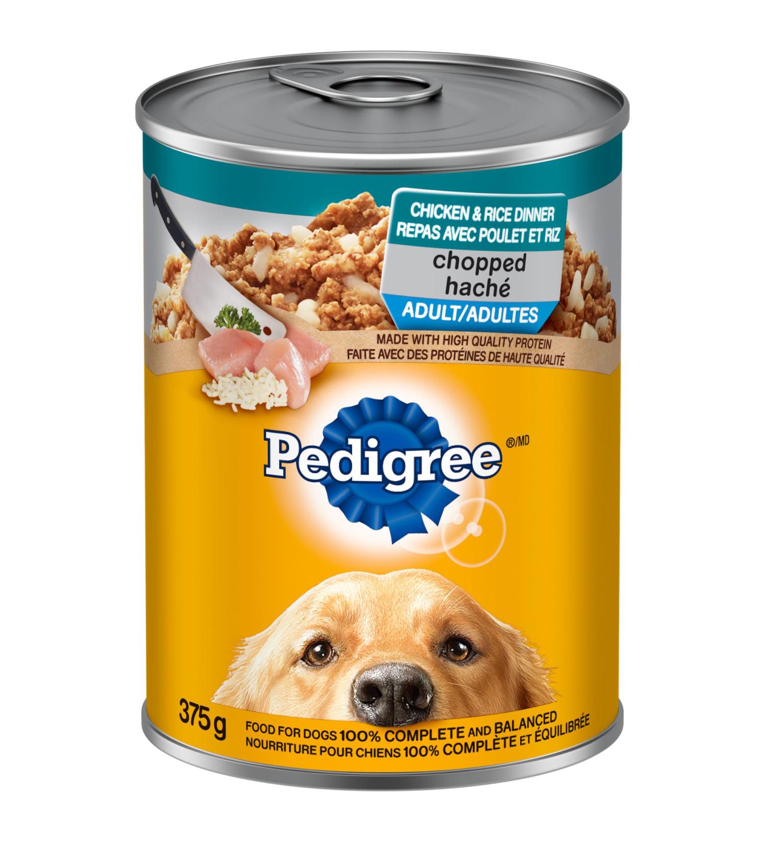 Pedigree Chopped Adult Wet Dog Food Chicken & Rice Dinner 375g (12 Pack) Chicken & Rice 375 g (Pack of 12) - Buy Online on GoSupps.com