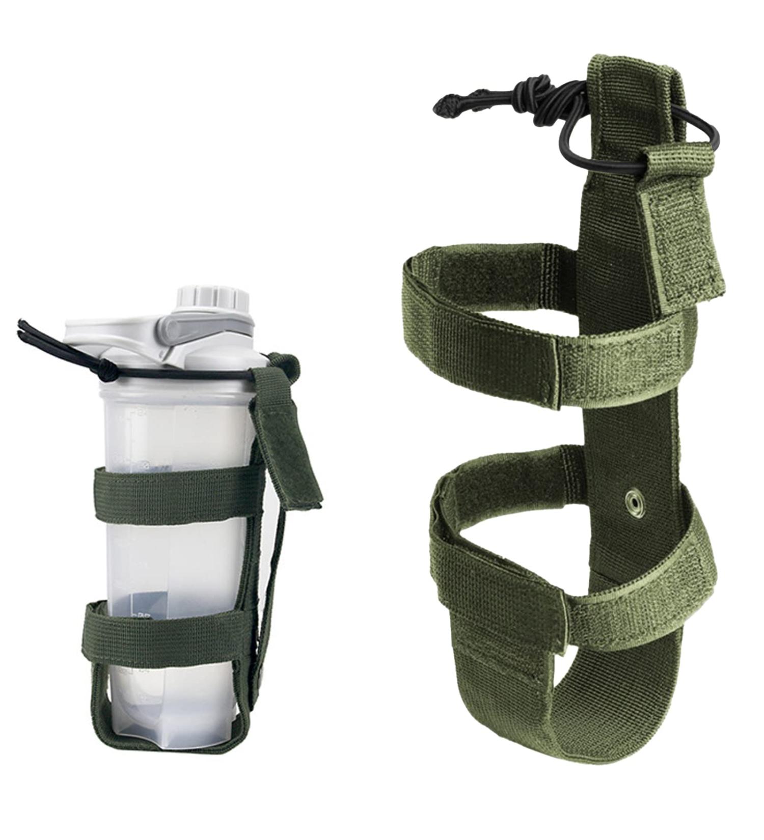 Portable Molle Water Bottle Holder for Cycling Camping & Hiking - Durable Long-Lasting Carrier in March Green - Buy Online on GoSupps.com