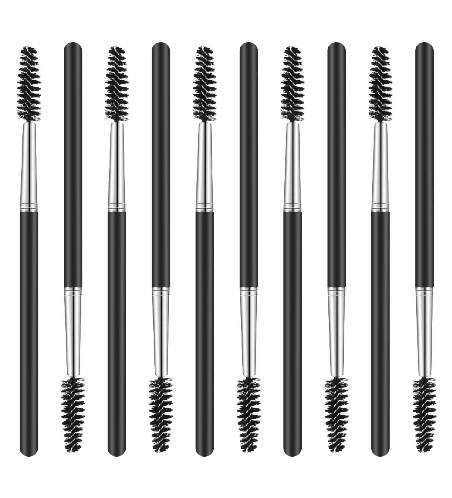 10 Pack Mascara Brush & Eyelash Brush Set | Best Spoolies for Eyebrows & Lashes - Perfect for Eyelash Extensions - Buy Online on GoSupps.com