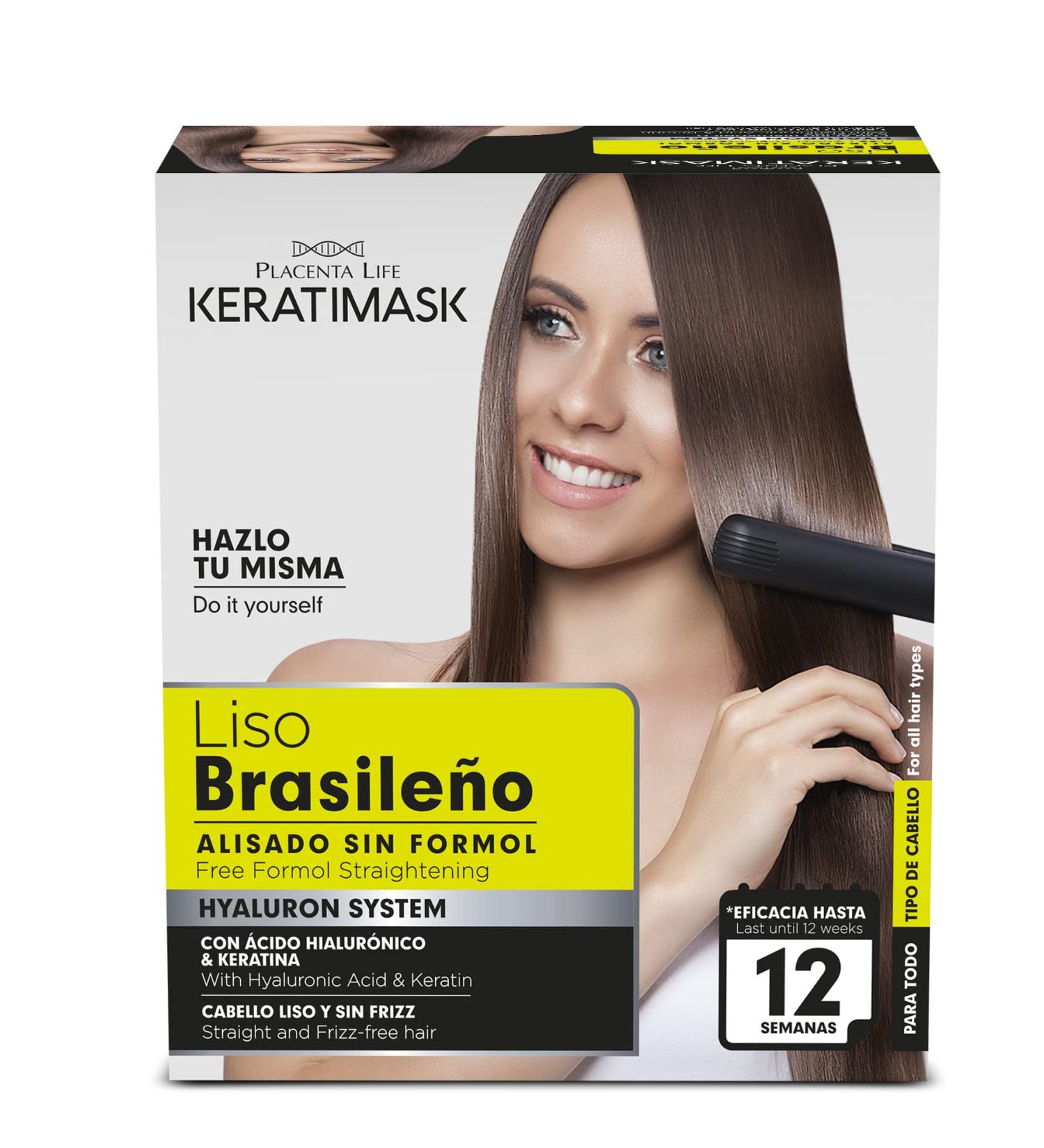 Be Natural Brazilian Keratimask Straightening Kit - Long Lasting Professional Results - 1 Count - Buy Online on GoSupps.com