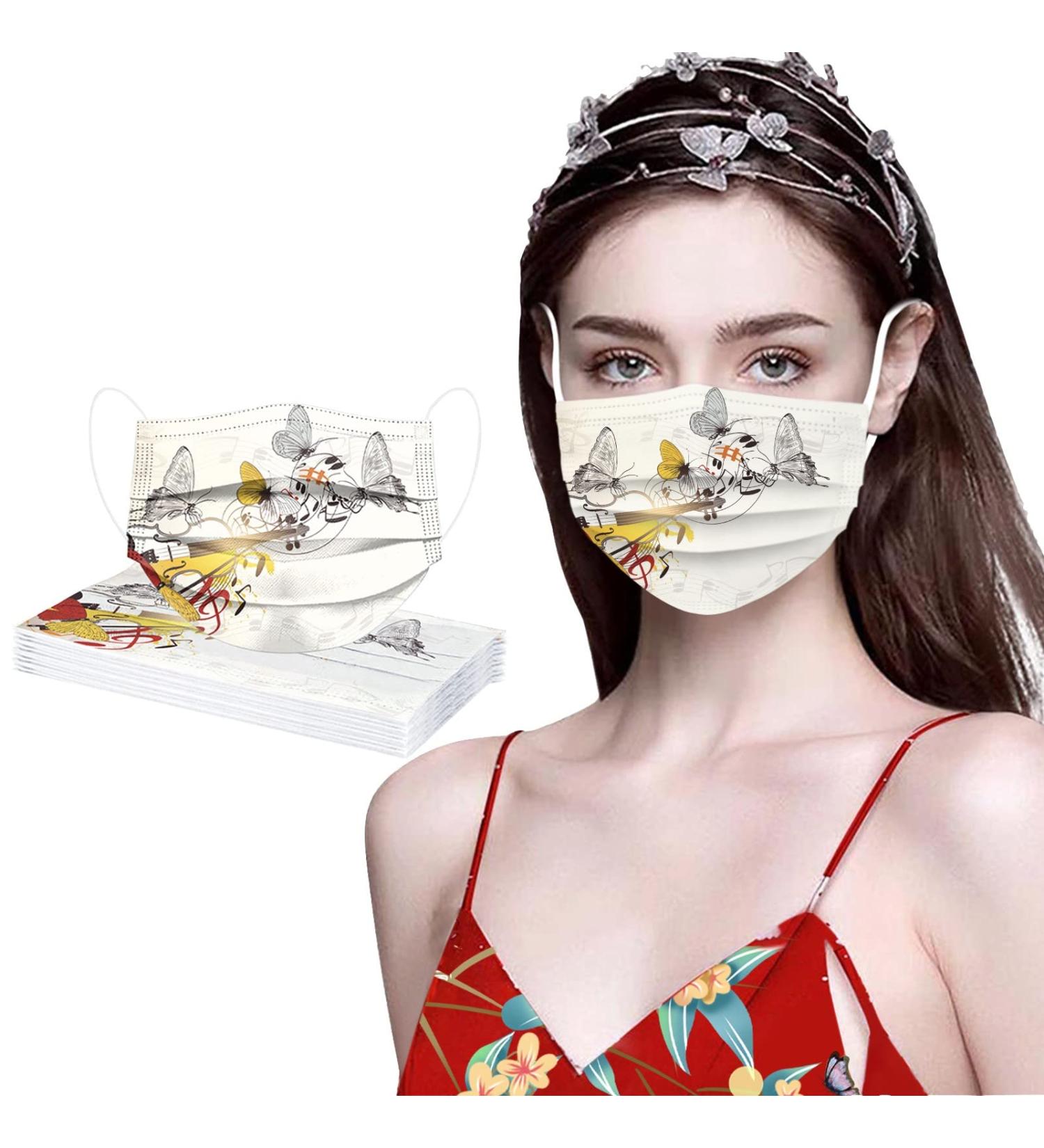 Buy WEXCV 10-Piece Adult & Kids Cartoon Music Note Mouth Protection - Breathable Multi-Function Bandana & Scarf | International Shipping Available - Buy Online on GoSupps.com