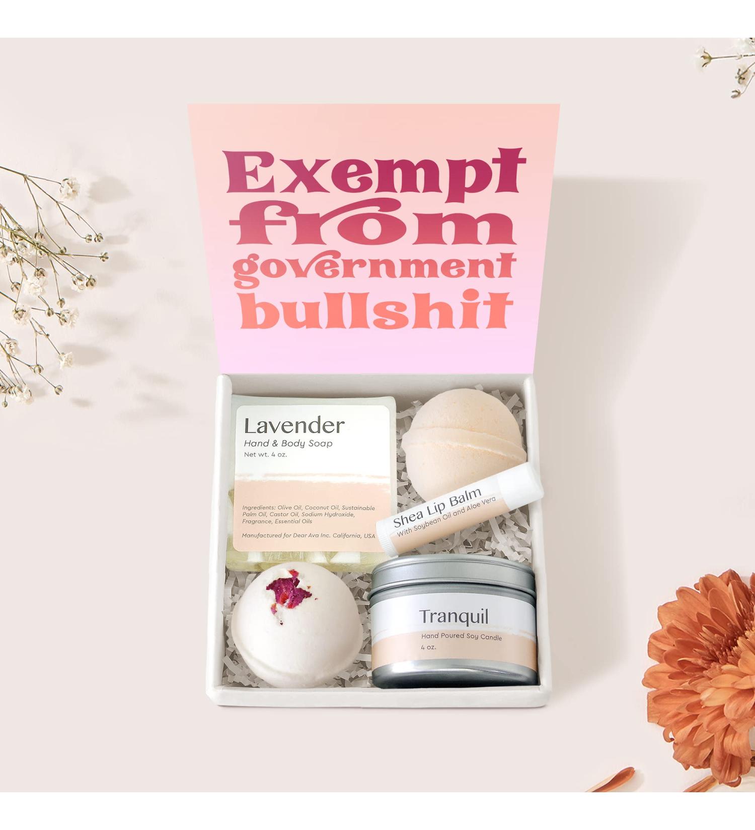 Dear Ava Spa Gifts for Women - Organic Luxury Anti-Stress Bath & Body Kit | Perfect Self-Care Gift with Heartfelt Card | Ideal for Girls - Buy Online on GoSupps.com