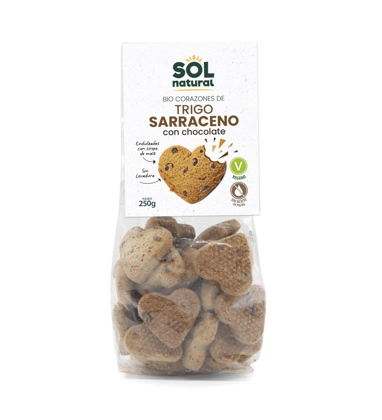 SOLNATURAL Buckwheat hearts with chocolate and organic corn syrup 250g Sol Natural