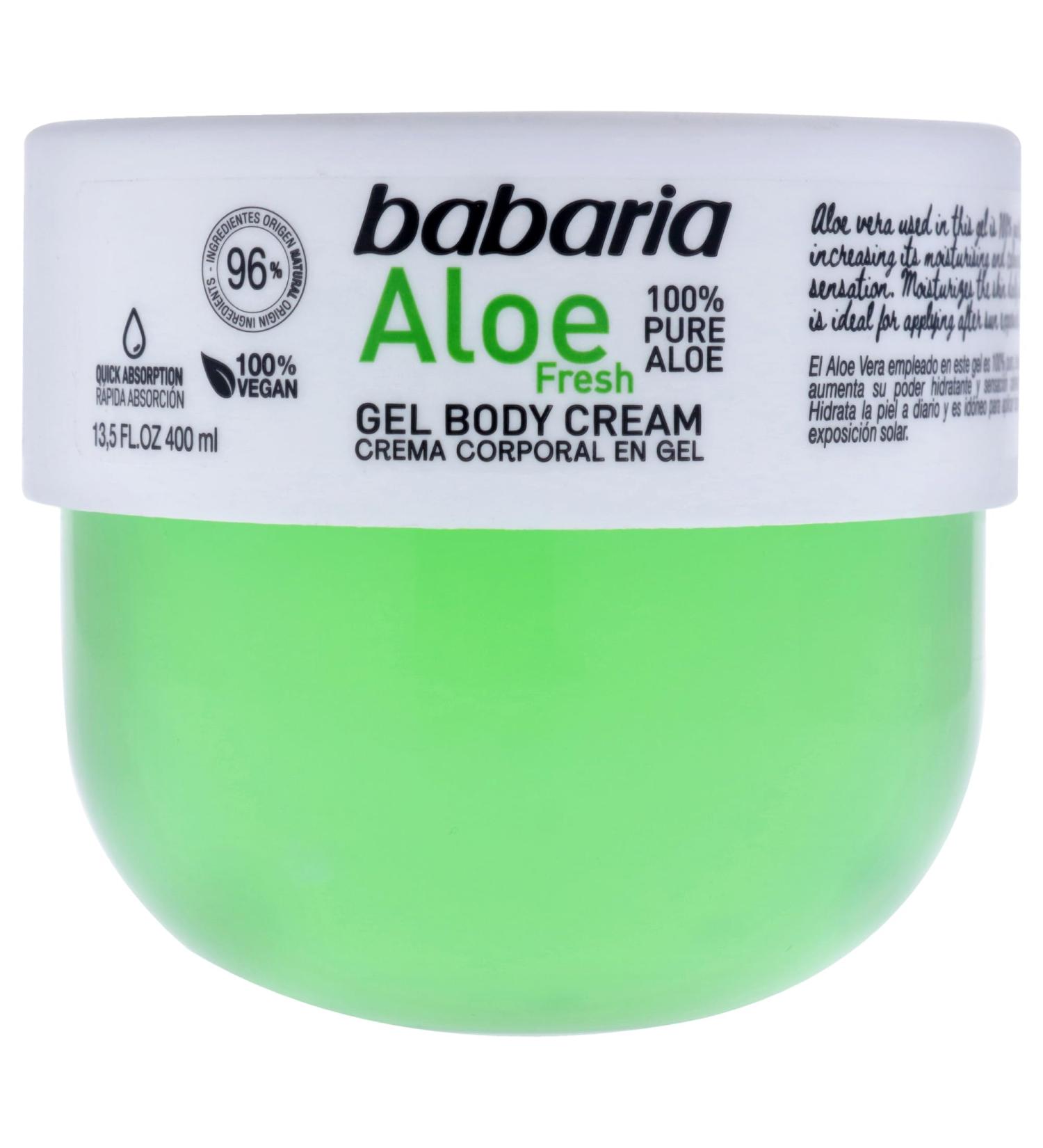 Aloe Fresh Gel Body Cream by Babaria for Unisex - 13.5 oz Body Cream