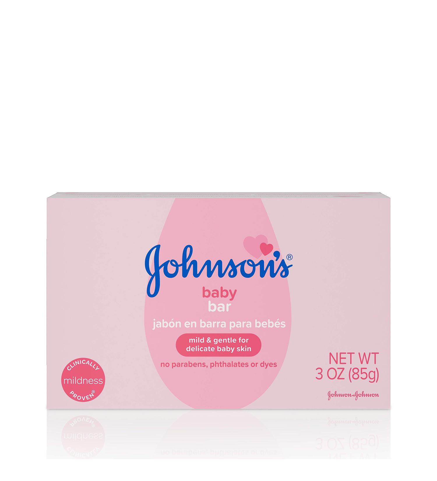 Johnson's Baby Soap Bar 3oz - Gentle Hypoallergenic Formula for Baby Bath and Skin Care - Buy Online on GoSupps.com