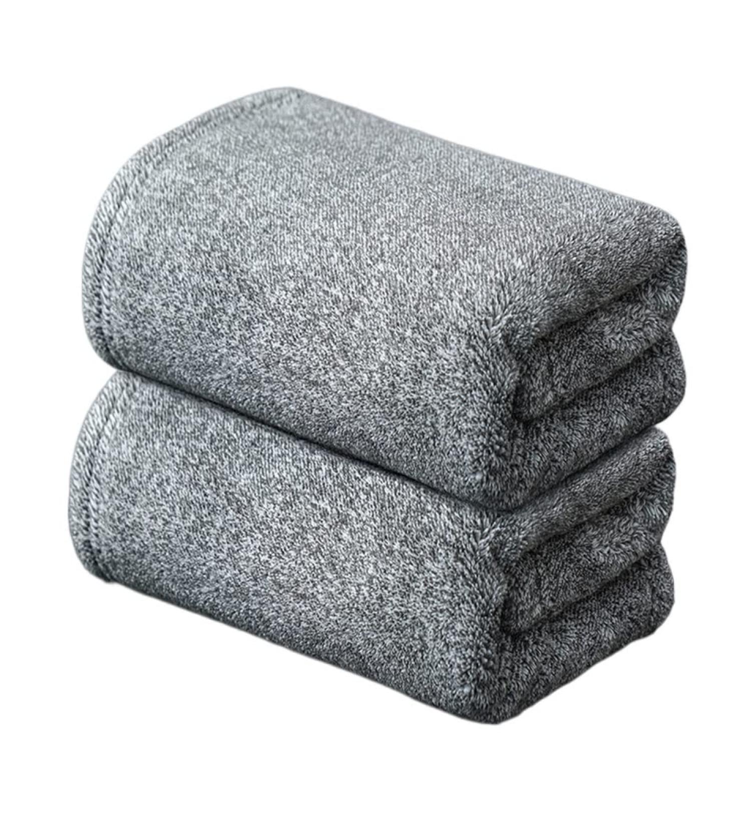 Premium Fast-Dry Bath Towel Set for Men & Women - Thick Absorbent & Lightweight (2-Piece 80x40cm - Buy Online on GoSupps.com