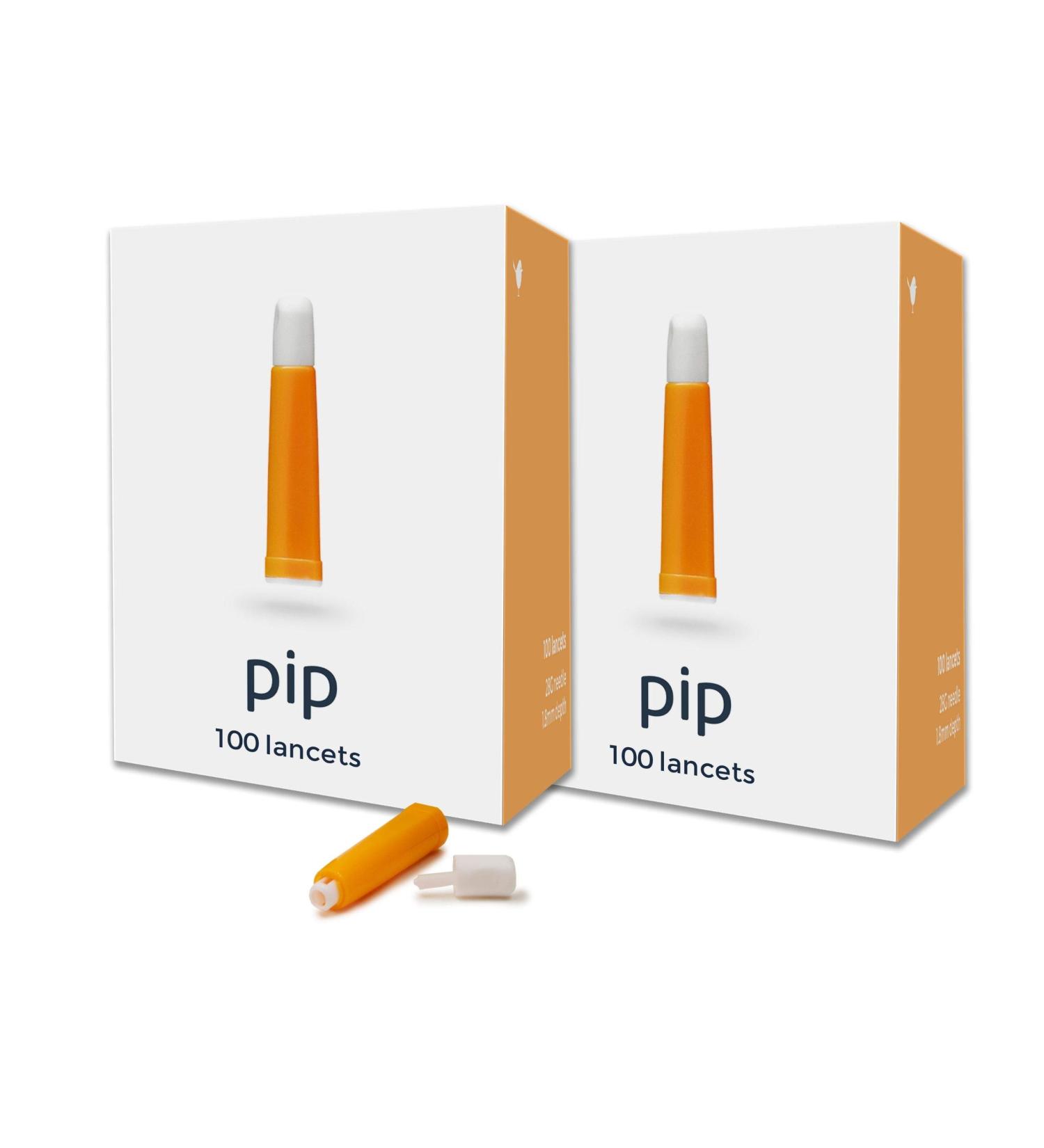 Pip Lancets - 200 Count Value Pack - 28G x 1.8MM - Orange