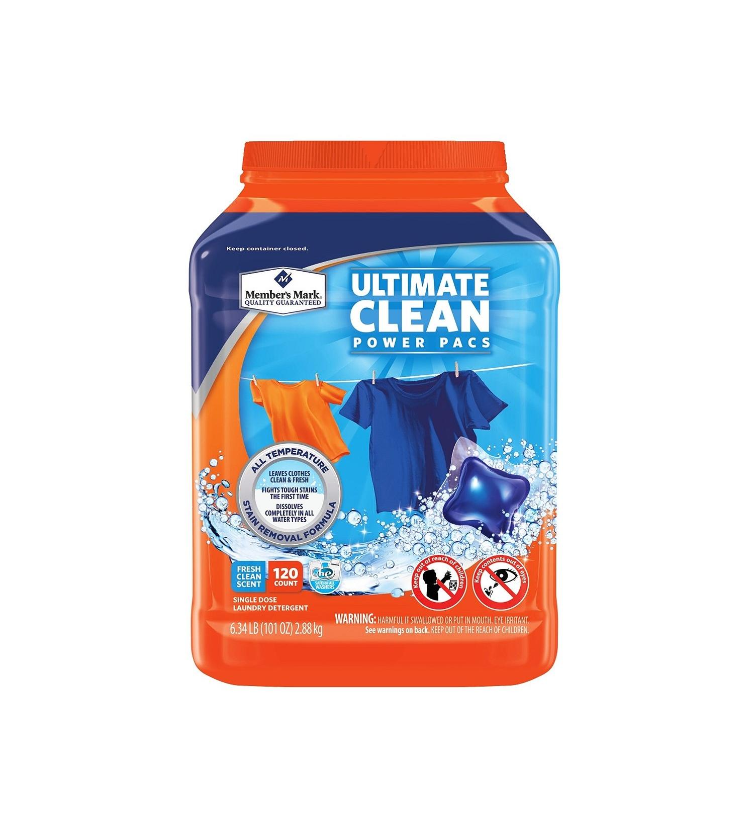 Member's Mark Power Pacs Laundry Detergent - Active Clean (130 ct.)