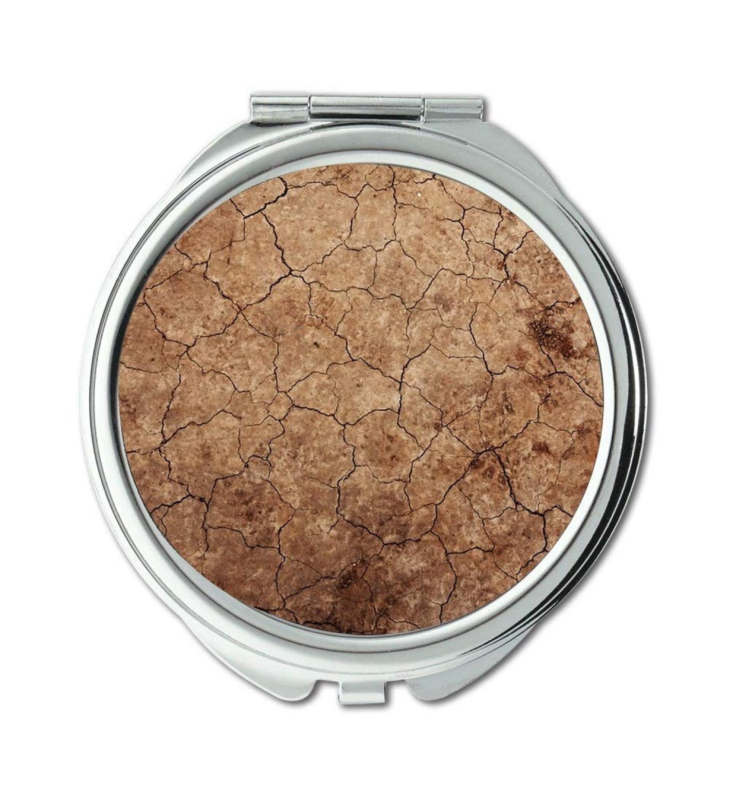 Mirror earth theme Mirror Arid Background Climate Desert Dirt Drought Dry makeup mirrors pocket mirror portable mirror - Buy Online on GoSupps.com