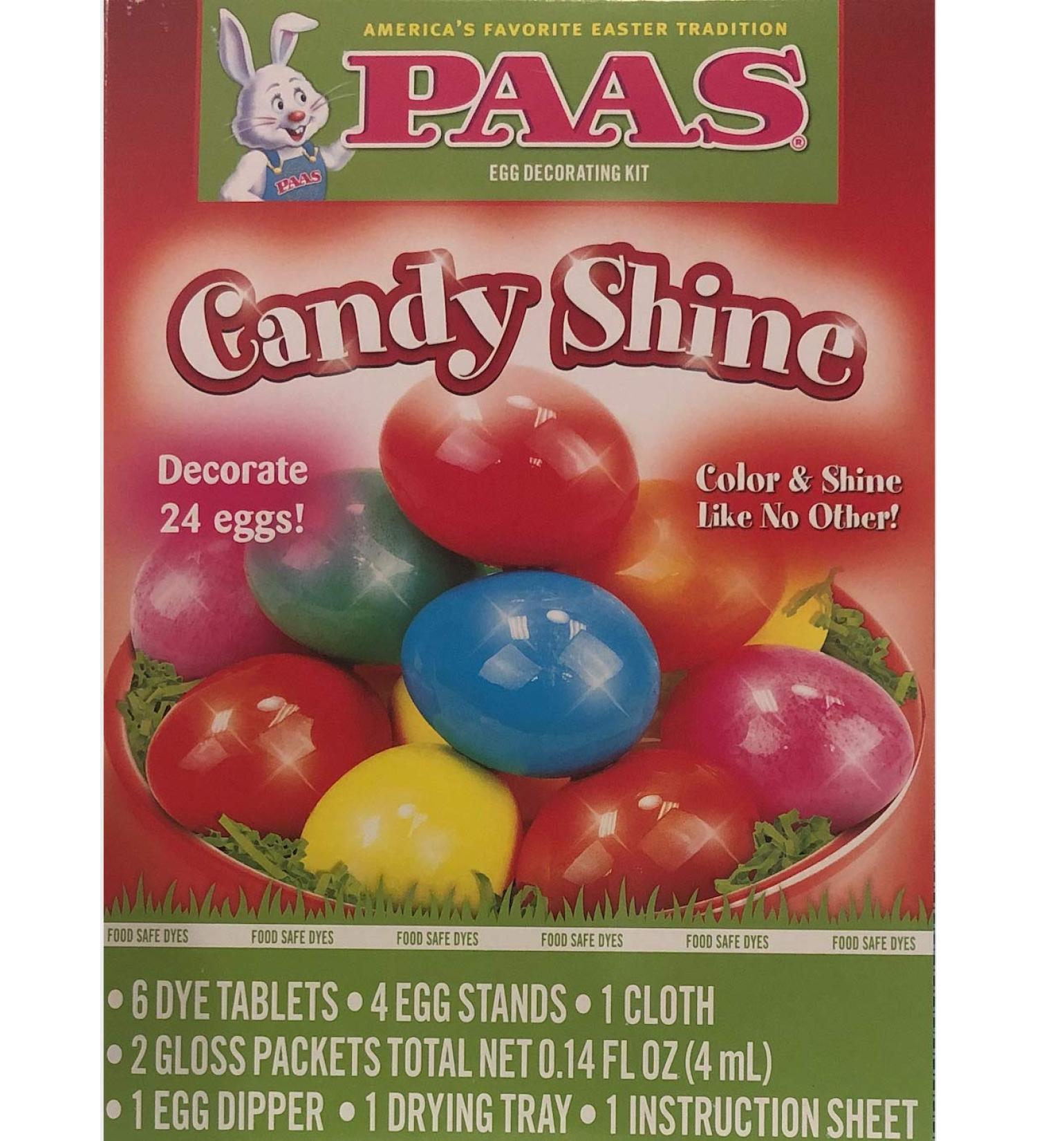 Egg Dye- PAAS Easter Candy Shine Egg Decorating Kit | Color & Shine