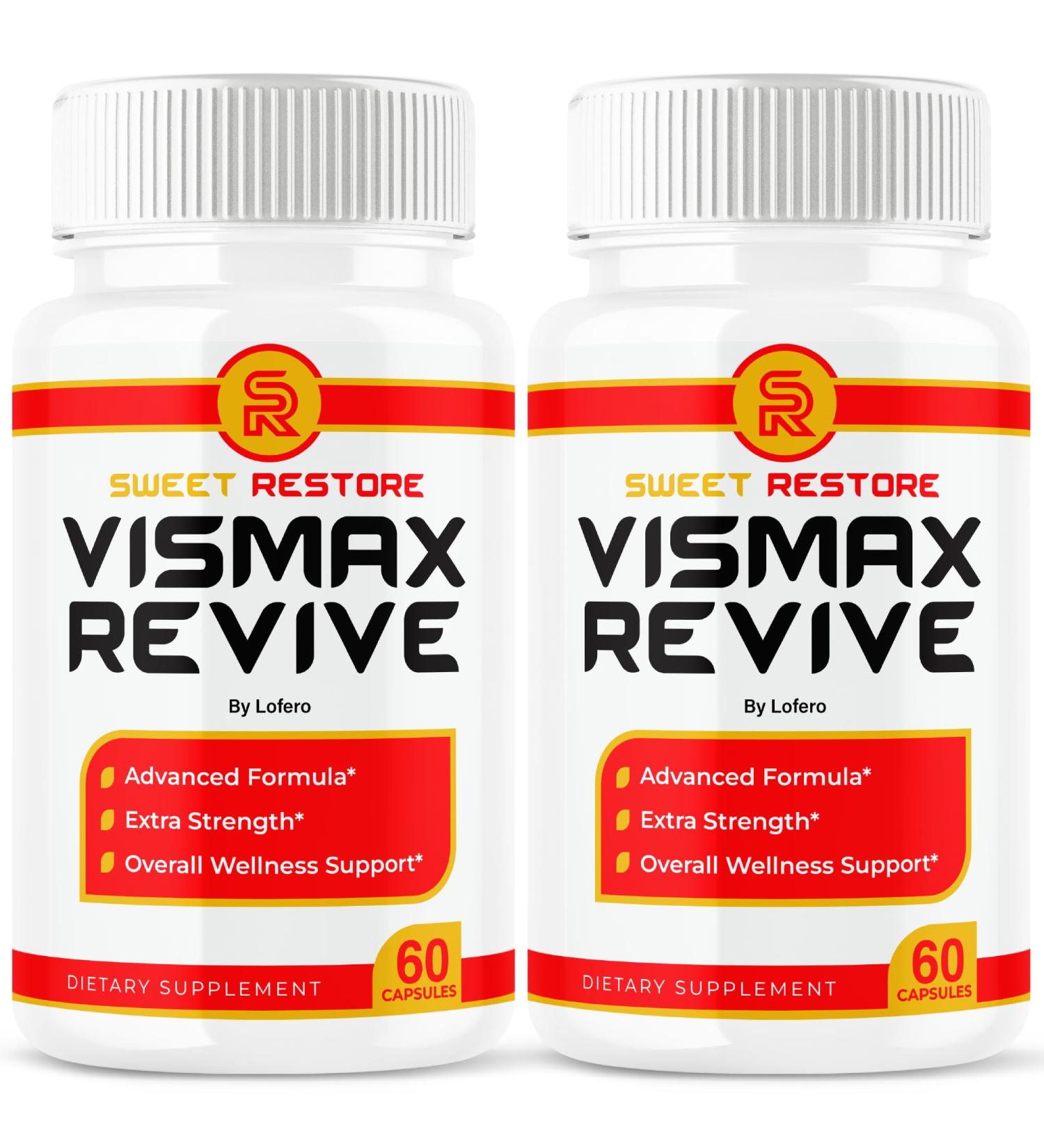 (2 Pack) Vismax Revive Capsules Vis Max Premium Eye Health & Vision Support Vitamin Supplement Pills All-Natural Advanced Formula Sharper Healthy Eyesight Focus Visual Sight Overall Health (120 ct) - Buy Online on GoSupps.com