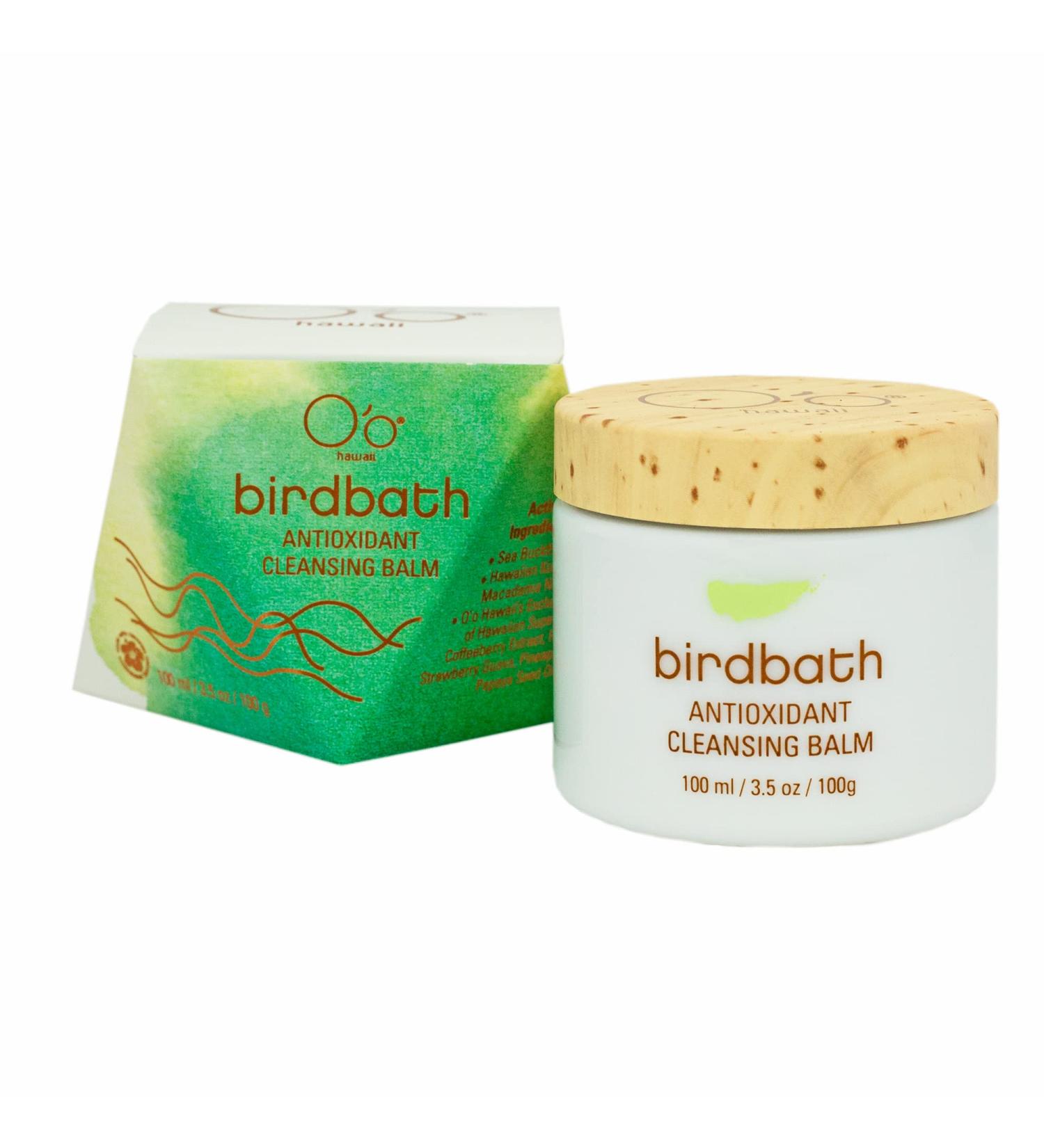 O o Hawaii Birdbath Antioxidant Cleansing Balm - 3.5 oz (100g) | Nourish & Hydrate Skin - Buy Online on GoSupps.com