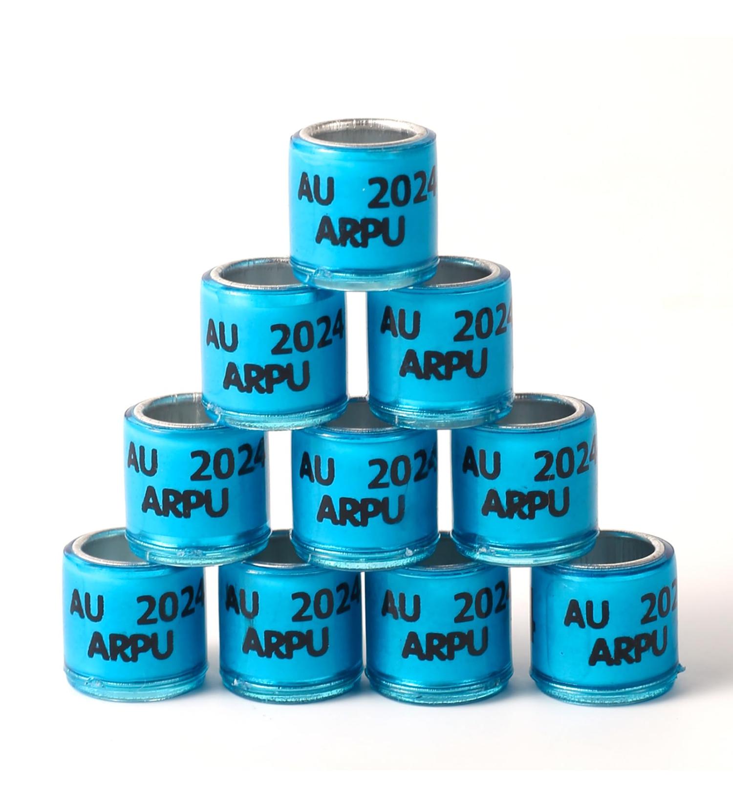 100PC Multicolor Aluminum Pigeon Leg Rings - 2024 AU Training Footring for Bird Identification - Durable Plastic Tauben Leg Bands - Buy Online on GoSupps.com