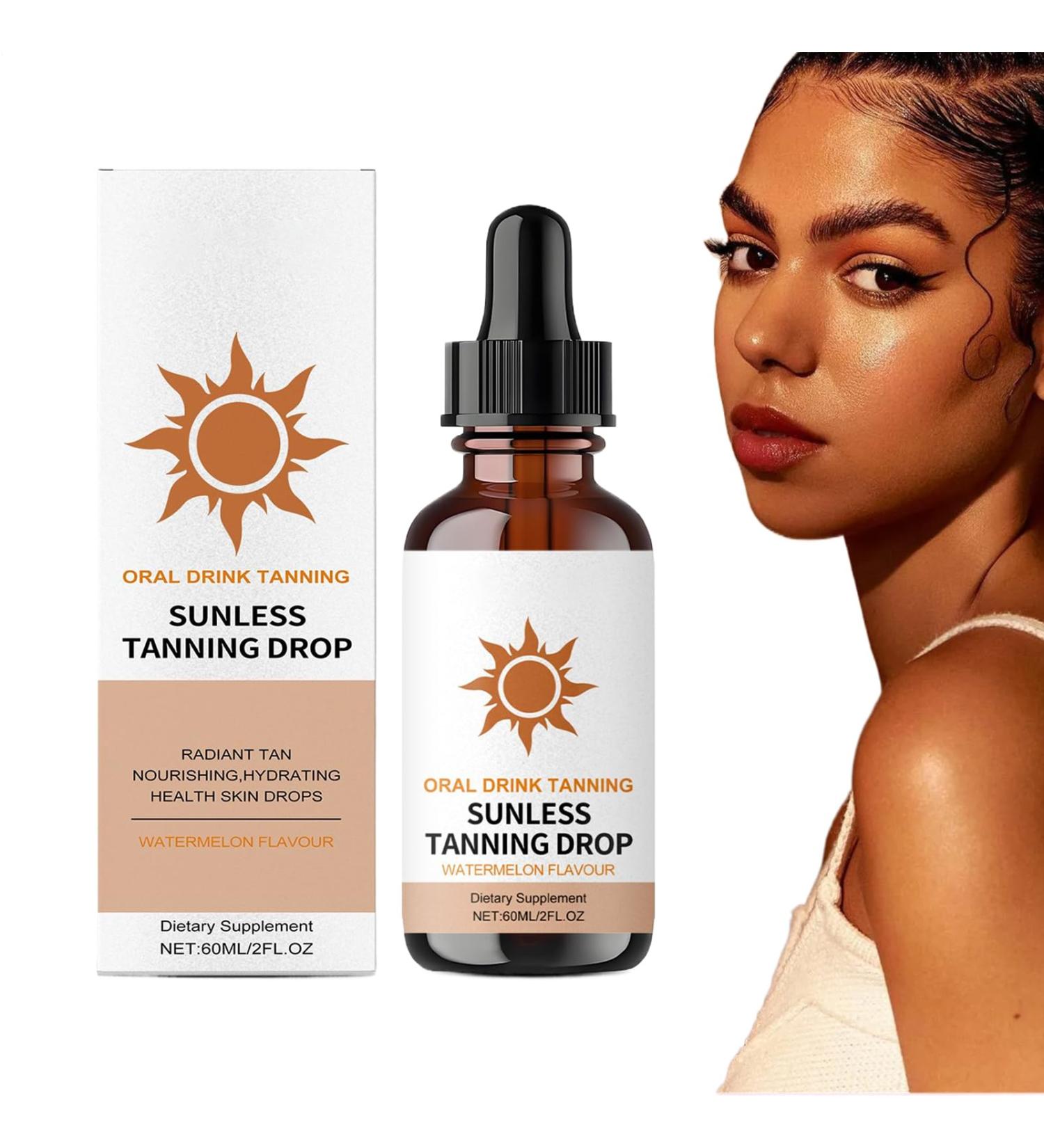 Tanning Drops 60ml Sunless Tanning OilFast Tanning Oil For Face And Body Daily Use For Women And Men Travel Vacation Home Outdoor - Buy Online on GoSupps.com