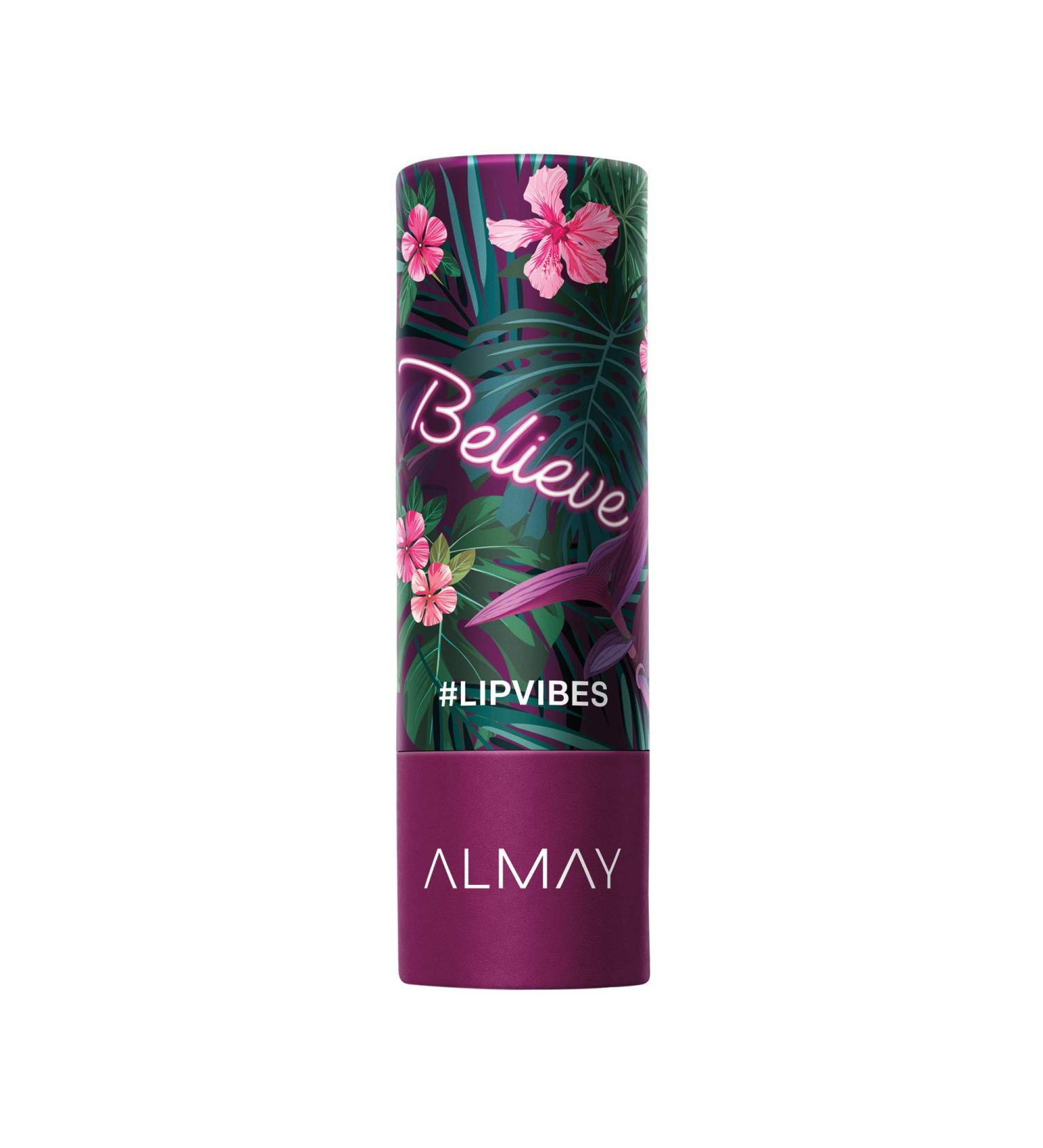 Almay Lip Vibes Matte Lipstick - Believe 0.14 Oz | Hypoallergenic with Vitamin E Oil & Shea Butter - Buy Online on GoSupps.com