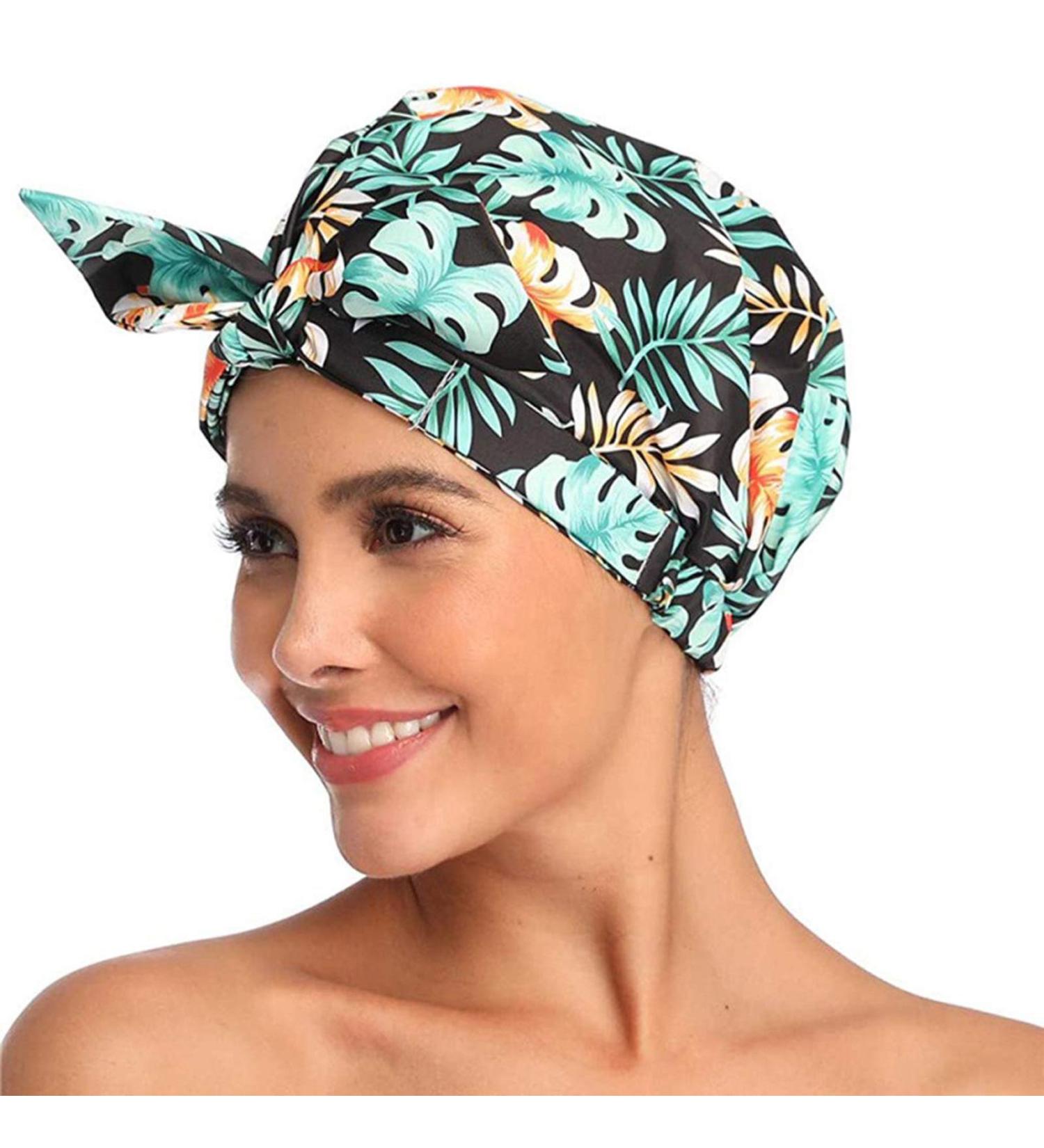 Waterproof Reusable Shower Hood for Women | Large Elastic Hair Cover for Long Hair | Adjustable Fit for All Head Sizes - Buy Online on GoSupps.com