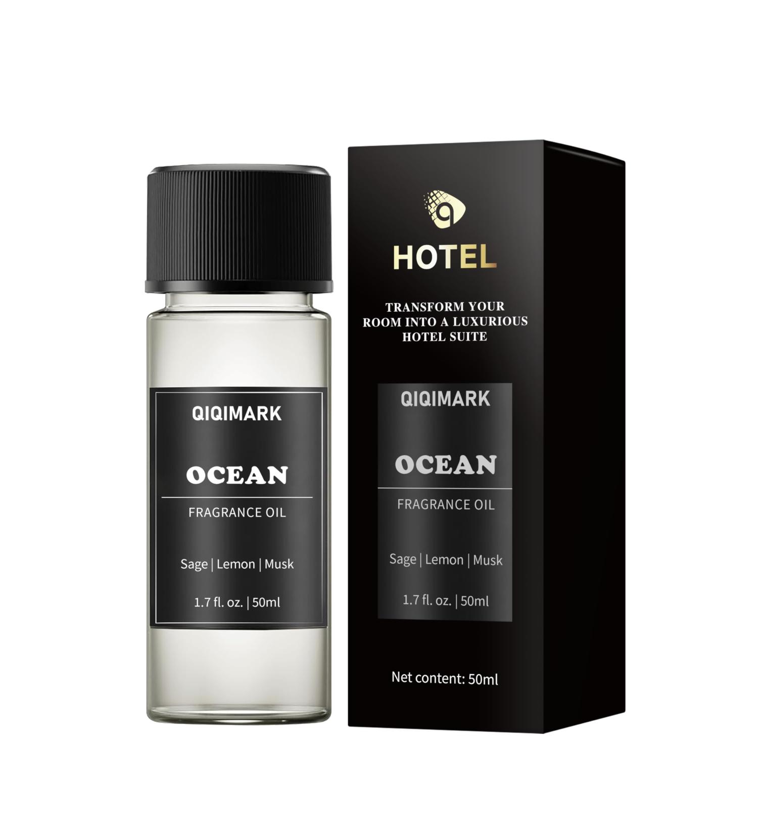 QIQIMARK HOTEL Diffuser Oil Ocean Scent Natural-Derived Essential Oil Blend Fresh Marine Air Aromatherapy Fragrance Oil for Diffusers Home Scent 50 ml (1.7 Fl Oz) - Buy Online on GoSupps.com
