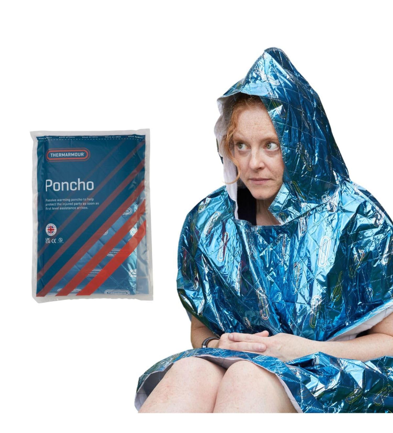 Thermarmour Premium Fleece Lined UK Made Professional Paramedic & Rescue Quality Emergency Poncho for Hypothermia Prevention Used by Outdoor Enthusiasts - Buy Online on GoSupps.com