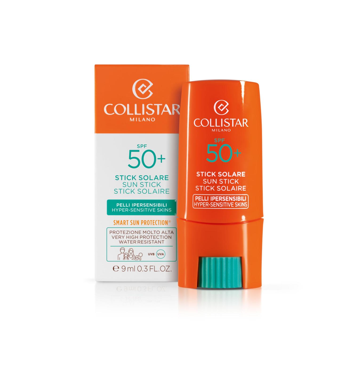 Collistar SPF 50+ Active Sun Protection Stick for Hyper-Sensitive Skin | Waterproof & Transparent | 9 ml - Buy Online on GoSupps.com