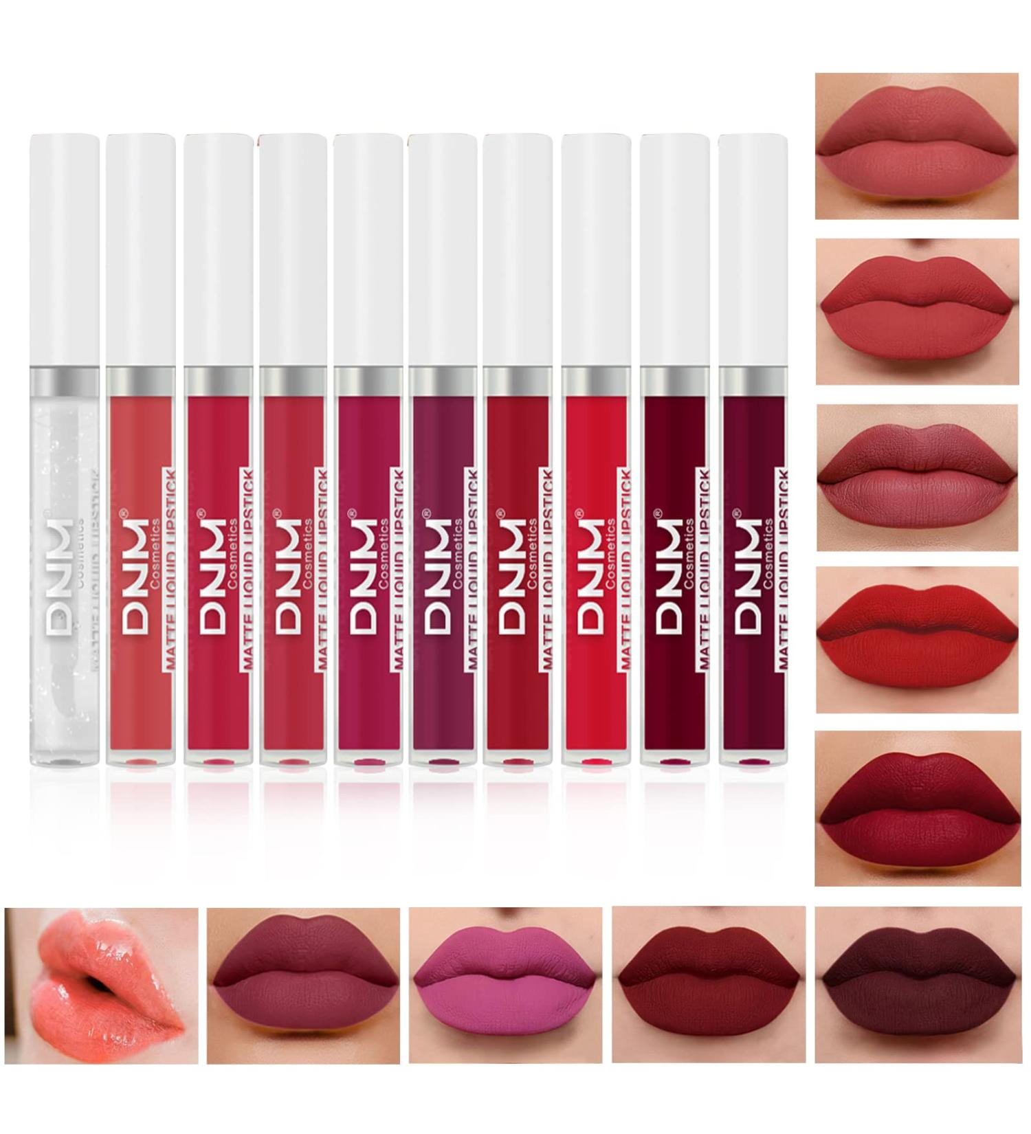 Buy Getervb 10 Colors Matte Liquid Lipstick Set - Long Lasting Velvet Lip Gloss for Women | Perfect Beauty Gifts - Buy Online on GoSupps.com