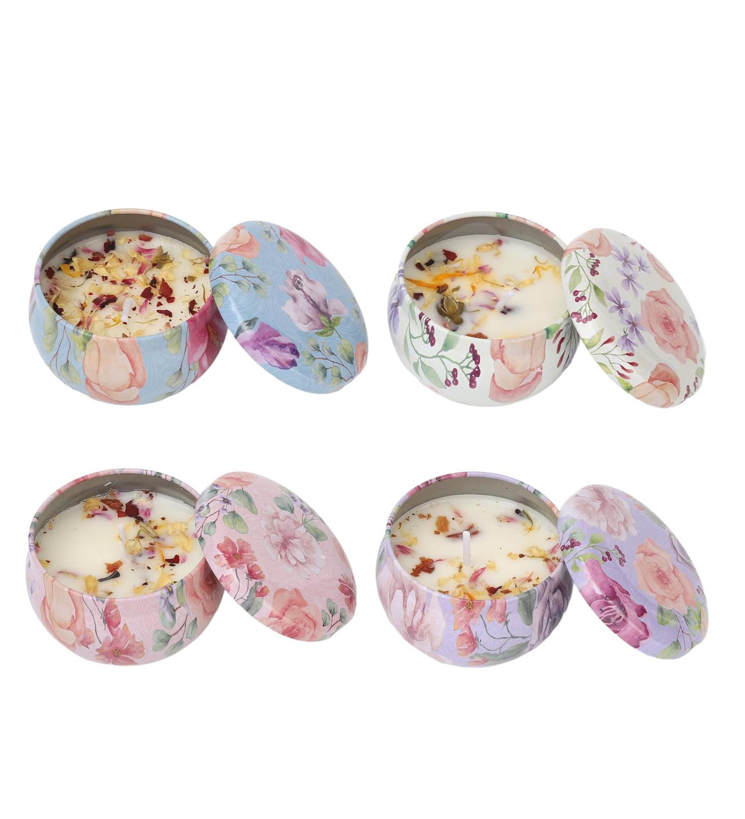 Elegant Dried Flower Scented Candle - Long Lasting Fragrance for Aromatherapy & Home Decor - International Shipping Available - Buy Online on GoSupps.com