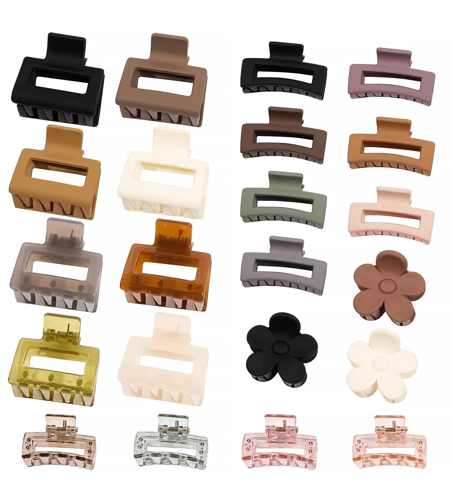 22 Pcs Small Claw Hair Clips for Thin Hair - Mini Hair Claw Accessories for Women and Girls - Buy Online on GoSupps.com