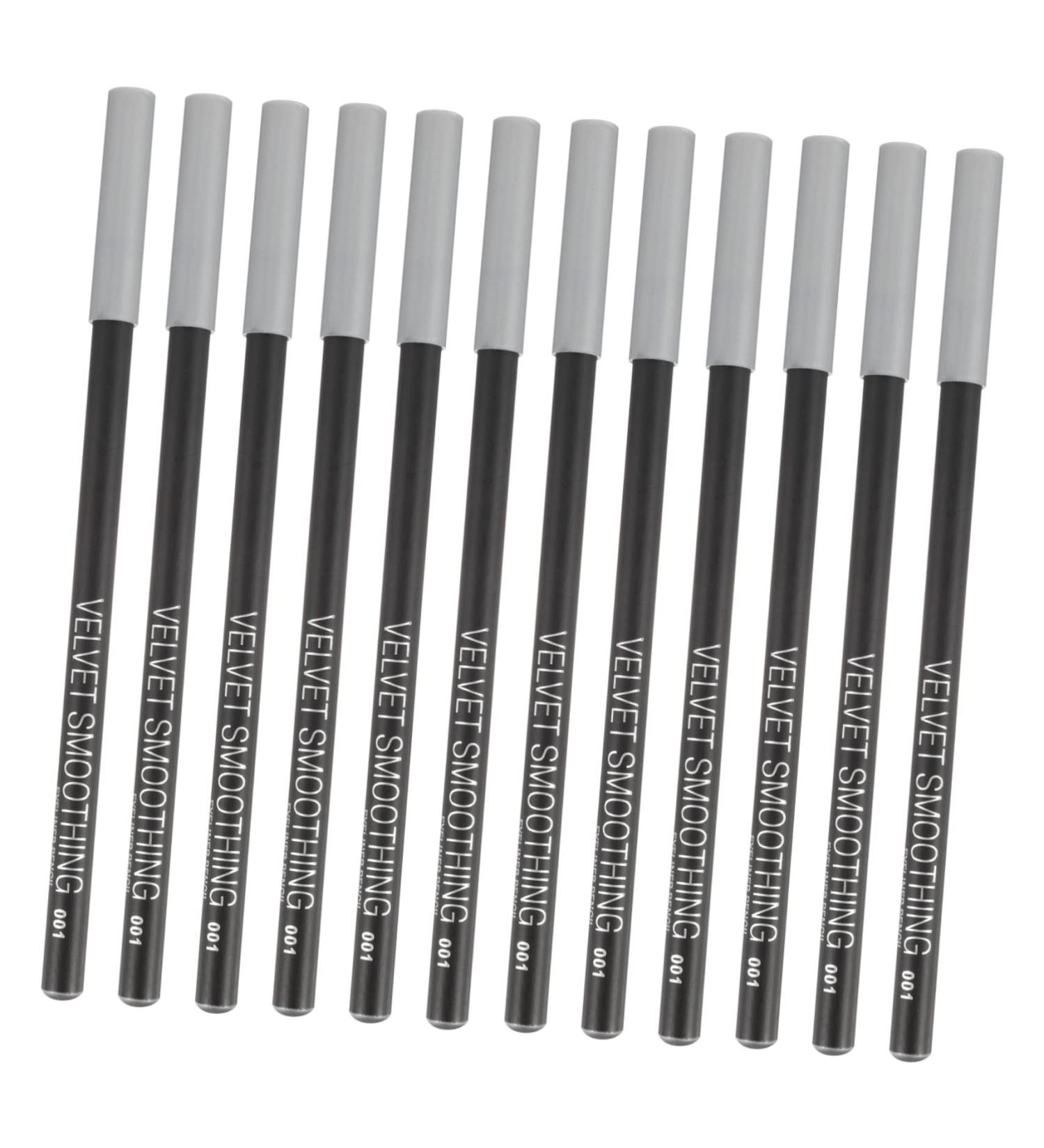 Mipcase 12pcs Black Eyeliner 1 Eyeliner Pencil Makeup Eye Beauty Pens Eye Lining Drawing Pencil Water Proof - Buy Online on GoSupps.com