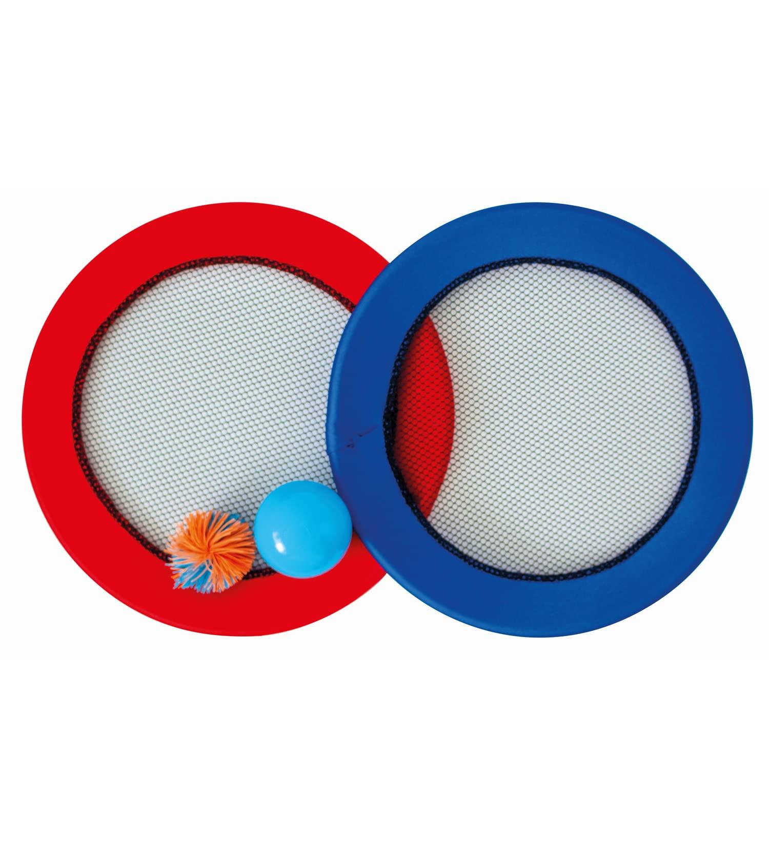 Paul G nther 1561 - Jumping ball skill game 2 in 1 ball game and throwing slices can be used individually diameter approx. 30 cm for children from 5 years ideal as a gift