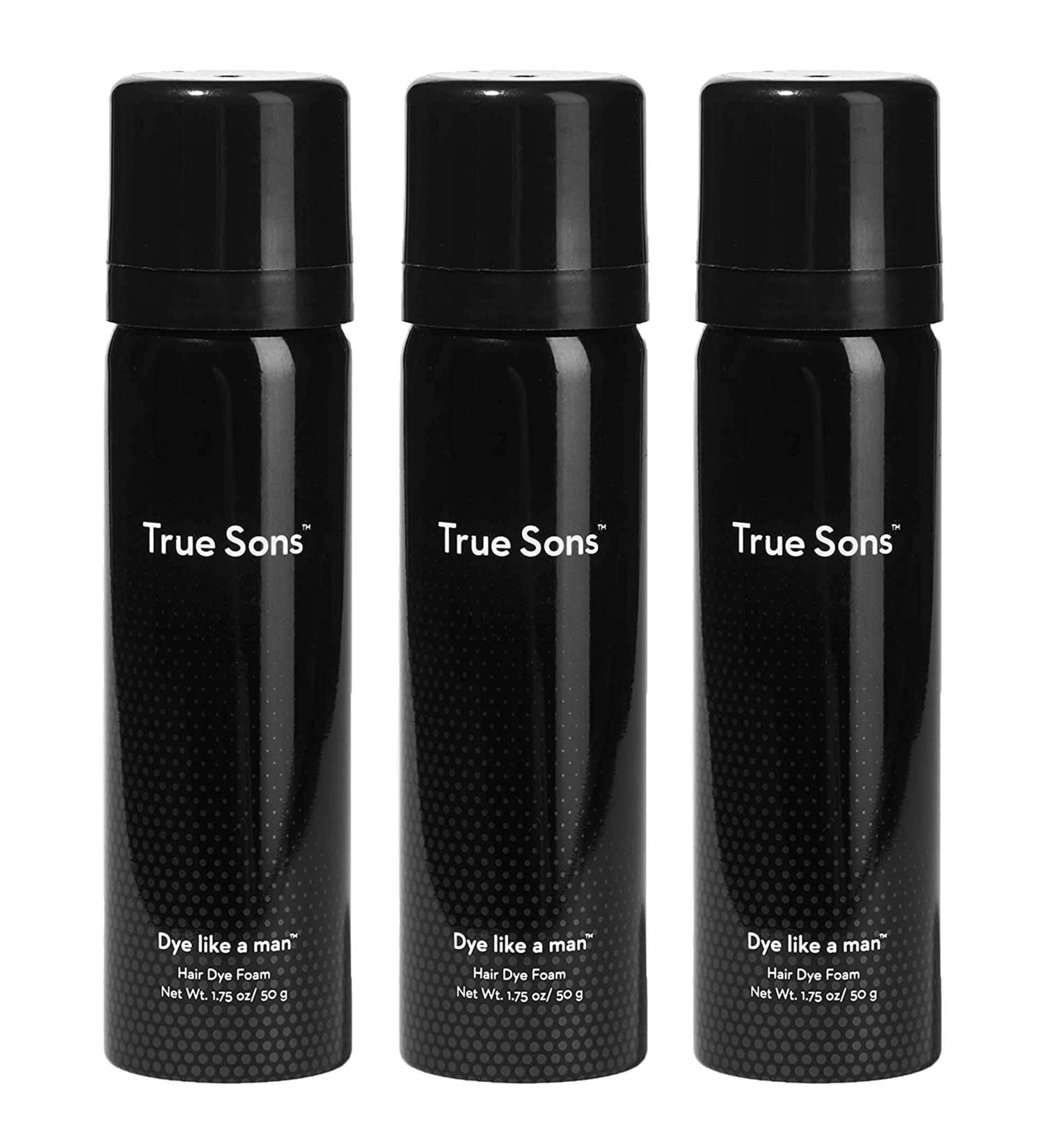 True Sons Men's Hair Dye Kit - Instant Dye Booster Applicator - Natural Look - Light Brown (Pack of 3) - Buy Online on GoSupps.com