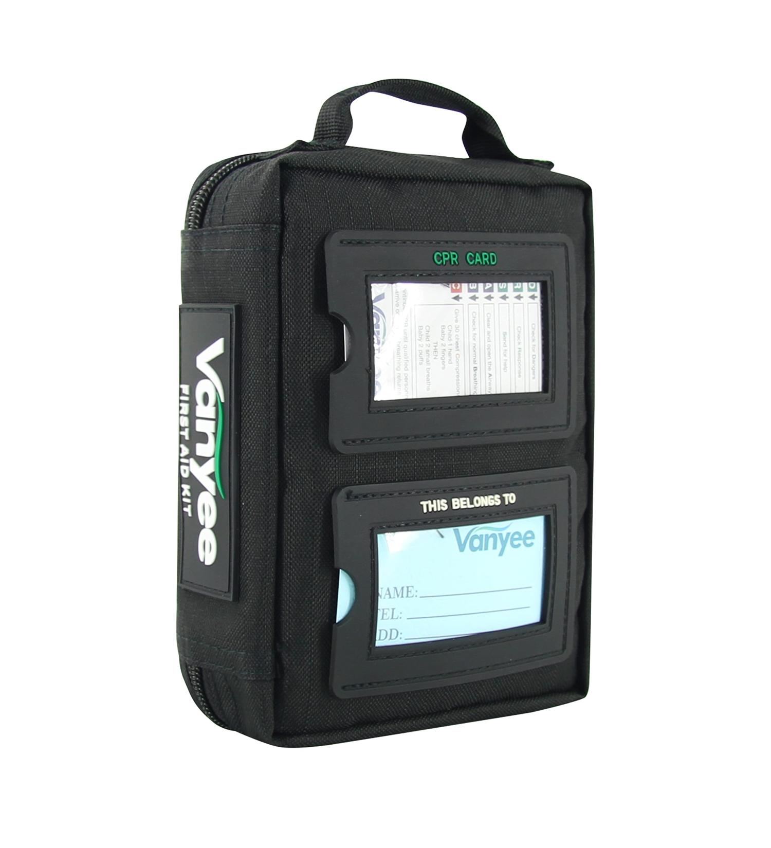 Vanyee Handy First Aid Kit with Labelled Compartments - Molle System for Emergency Medical Needs at Home, College, Car, Outdoor Sports & Travel - Black - Buy Online on GoSupps.com