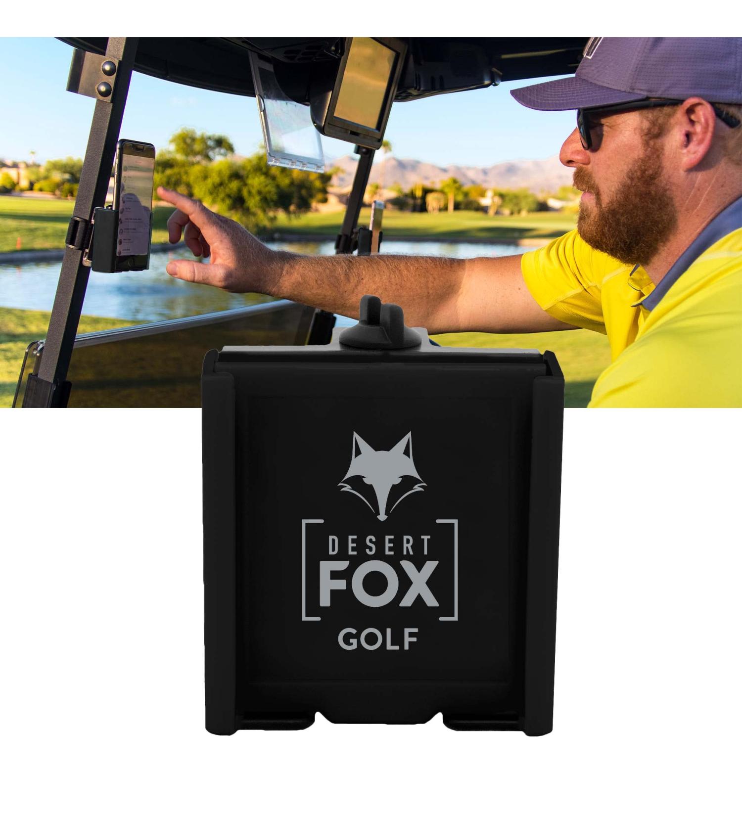 Desert Fox Golf Phone Caddy - Black | Convenient Golf Accessory - Buy Online on GoSupps.com