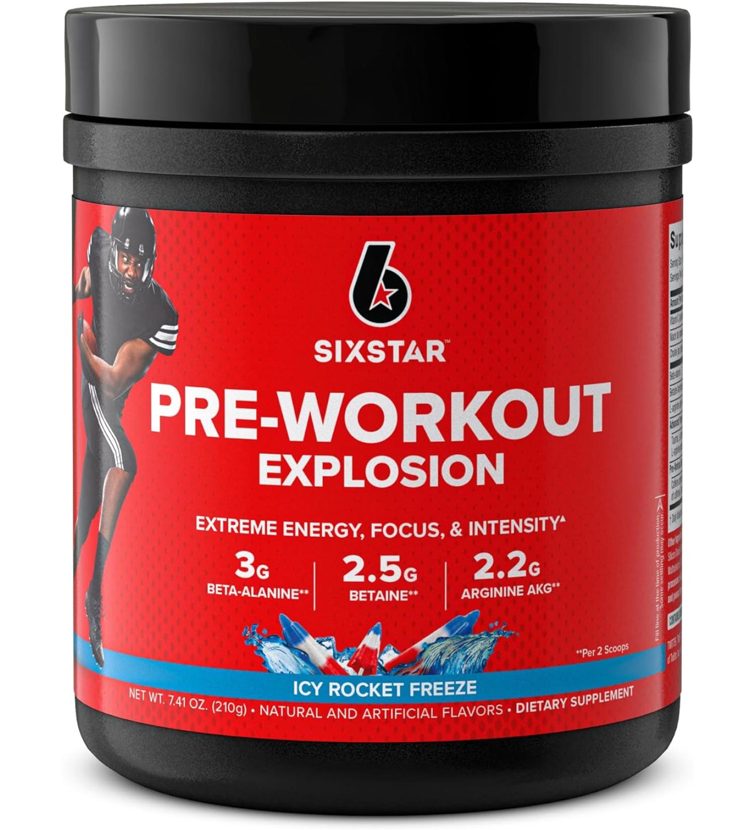 Pre Workout | Six Star PreWorkout Explosion | Pre Workout Powder for Men & Women | PreWorkout Energy Powder Drink Mix | Sports Nutrition Pre-Workout Products | ICY Rocket Freeze (30 Servings) Creatine Free Icy Rocket 30 Seâ¦ - Buy Online on GoSupps.com