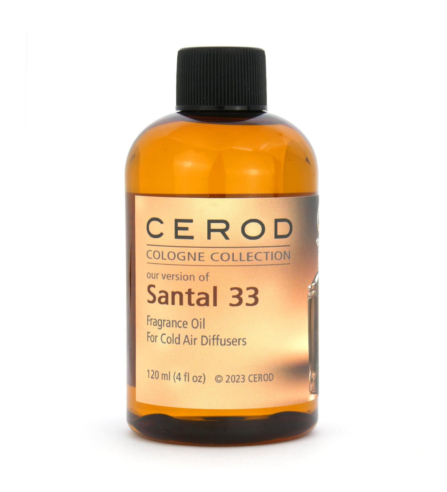 CEROD Santal Fragrance Oil Luxury Sandalwood Essential Oil for Cold Air Diffusers 120ml | Woody Cardamom & Pine Scents for Home Office & Auto - Buy Online on GoSupps.com