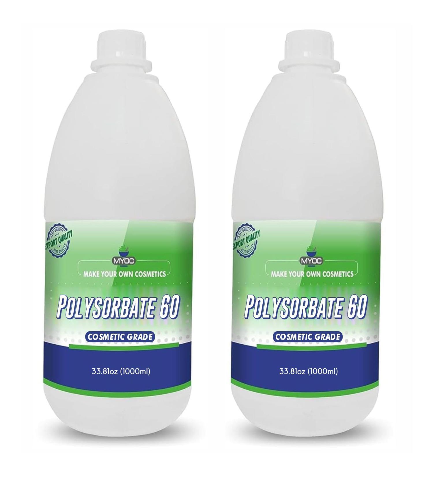 MYOC Polysorbate 60 | Cosmetic Grade | Emulsifier for skincare and DIY formulations 2 L