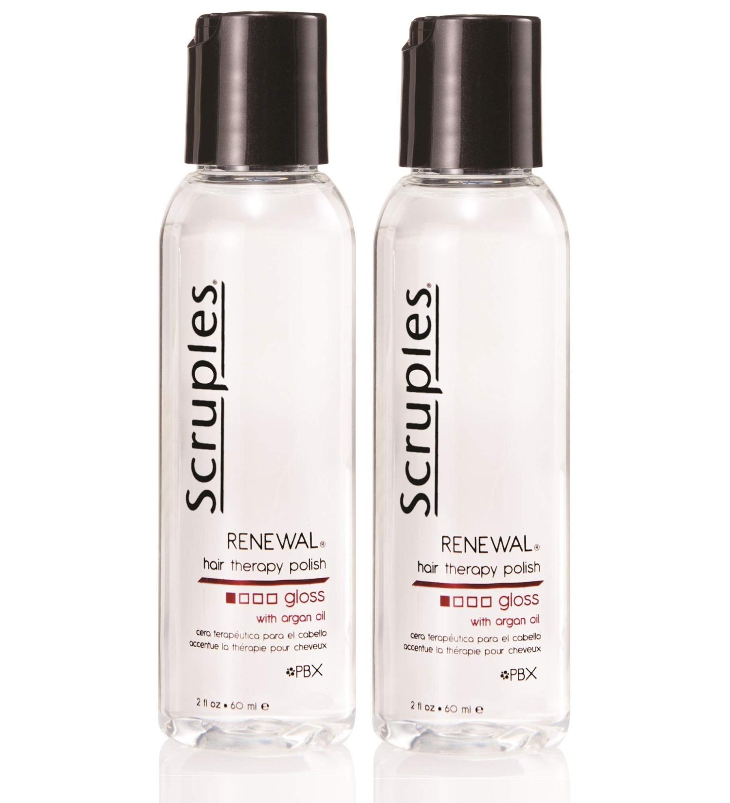 Scruples Renewal Hair Therapy Polish Gloss with Argan Oil 60 ml / 2 oz Pack of 2