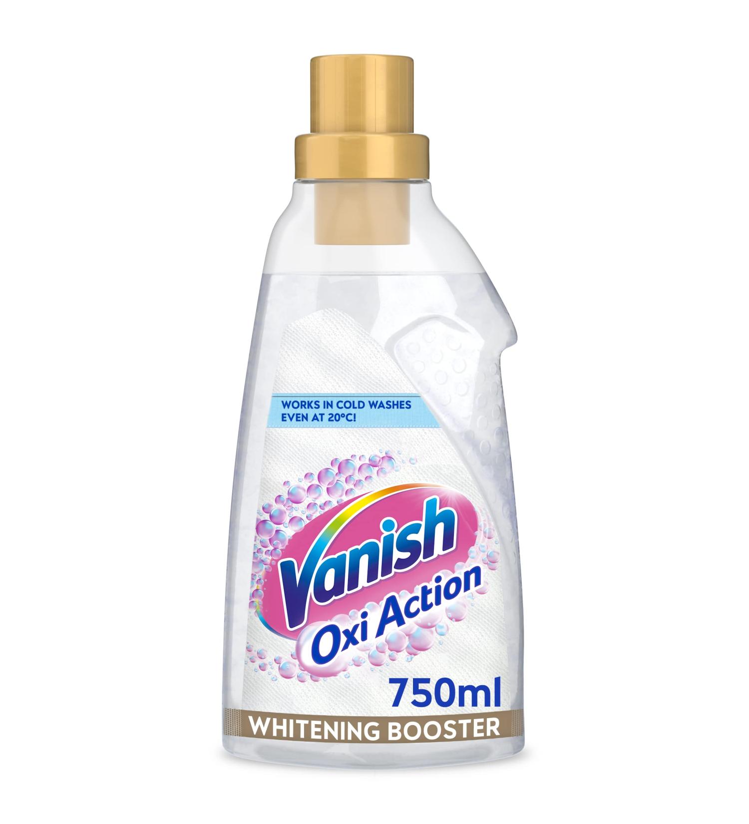 Vanish Oxi Action Fabric Stain Remover Gel for Whites - 750ml | Powerful Stain Removal & Whitening | International Shipping - Buy Online on GoSupps.com